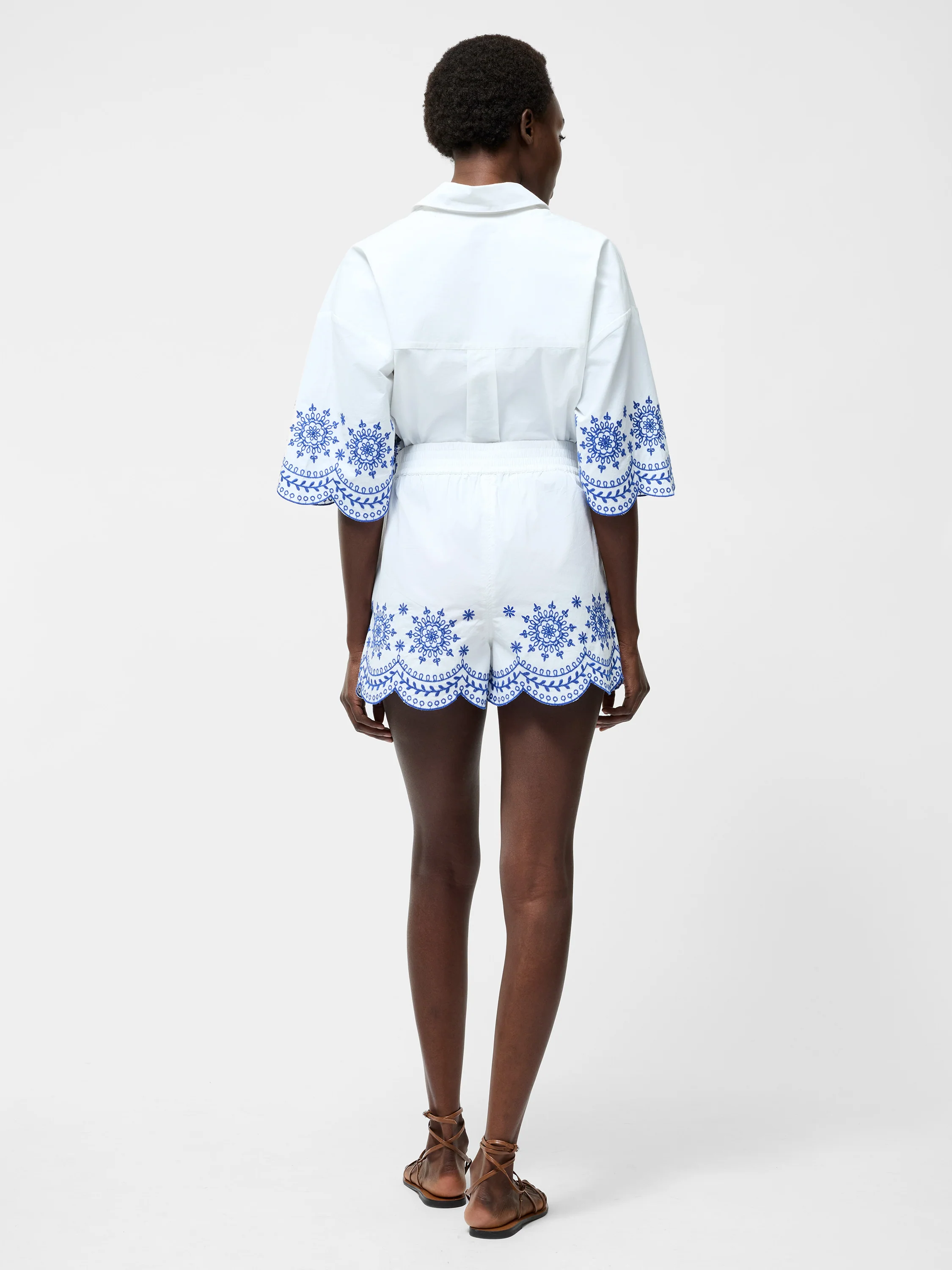 Embroidered Hem Shorts - Image 3