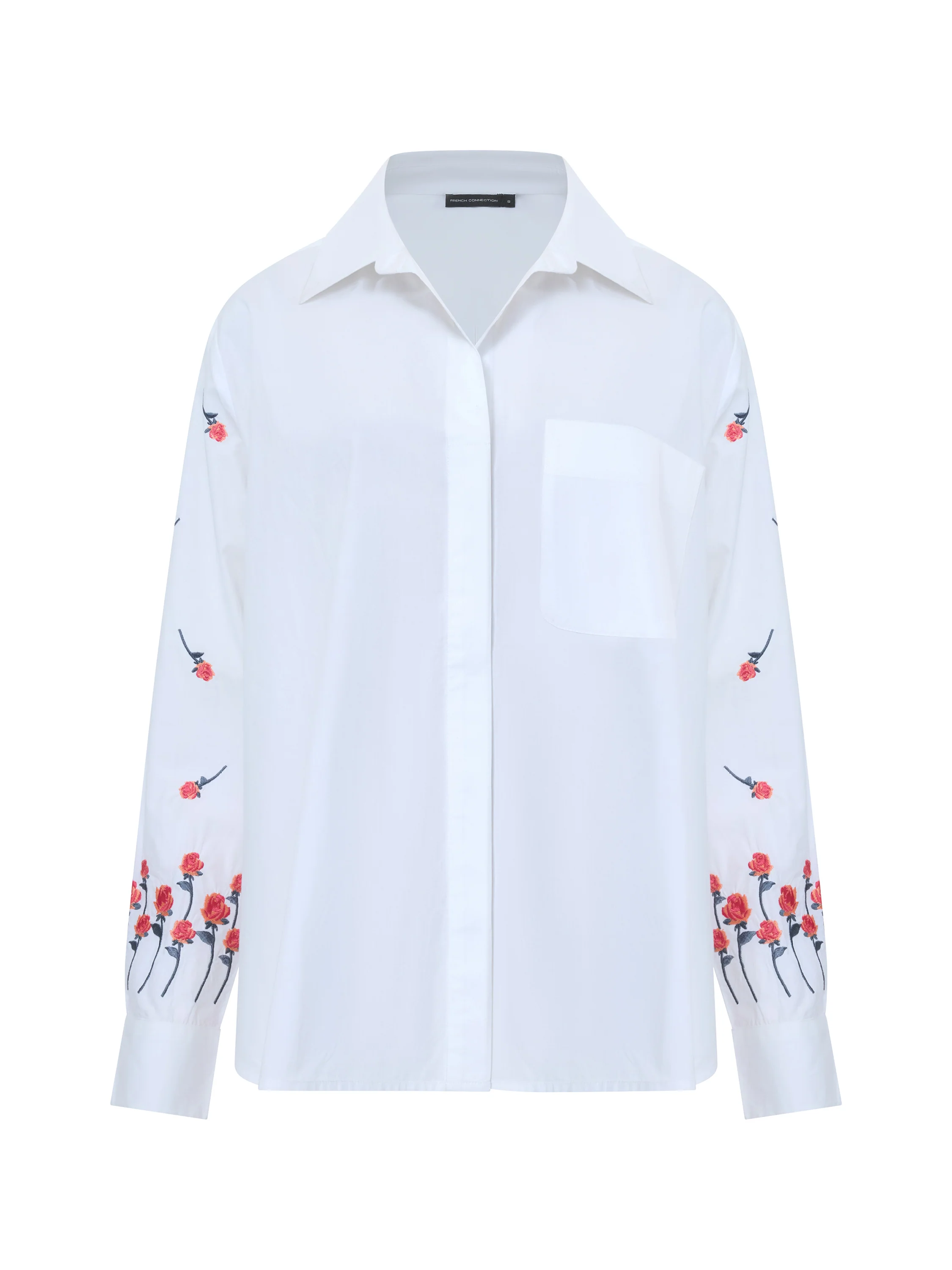 Embroidery Detailed Long Sleeve Shirt - Image 6