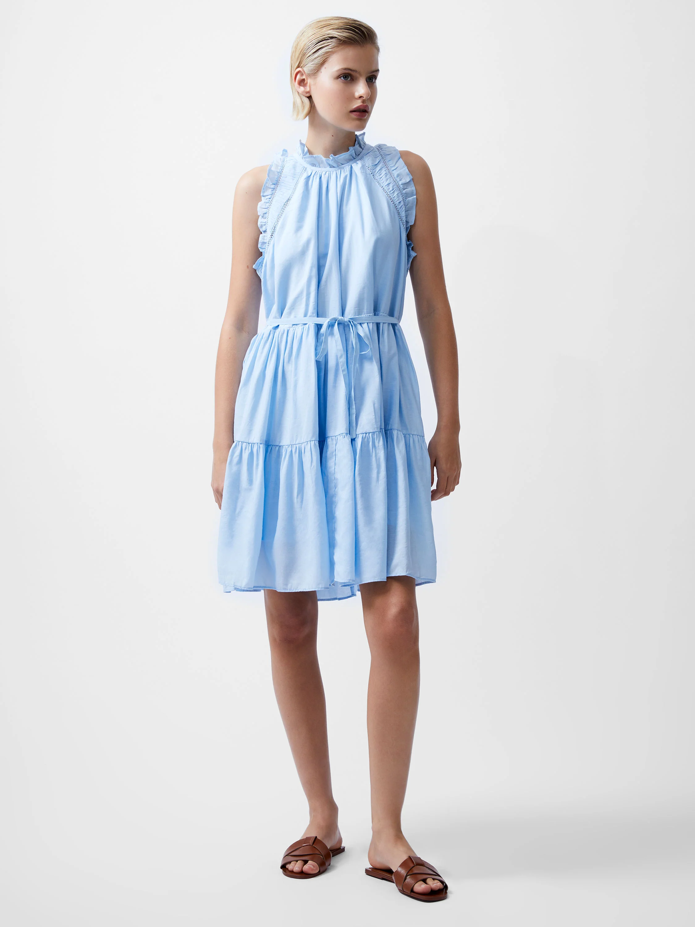 Emily Tiered Flared Mini Dress - Image 3