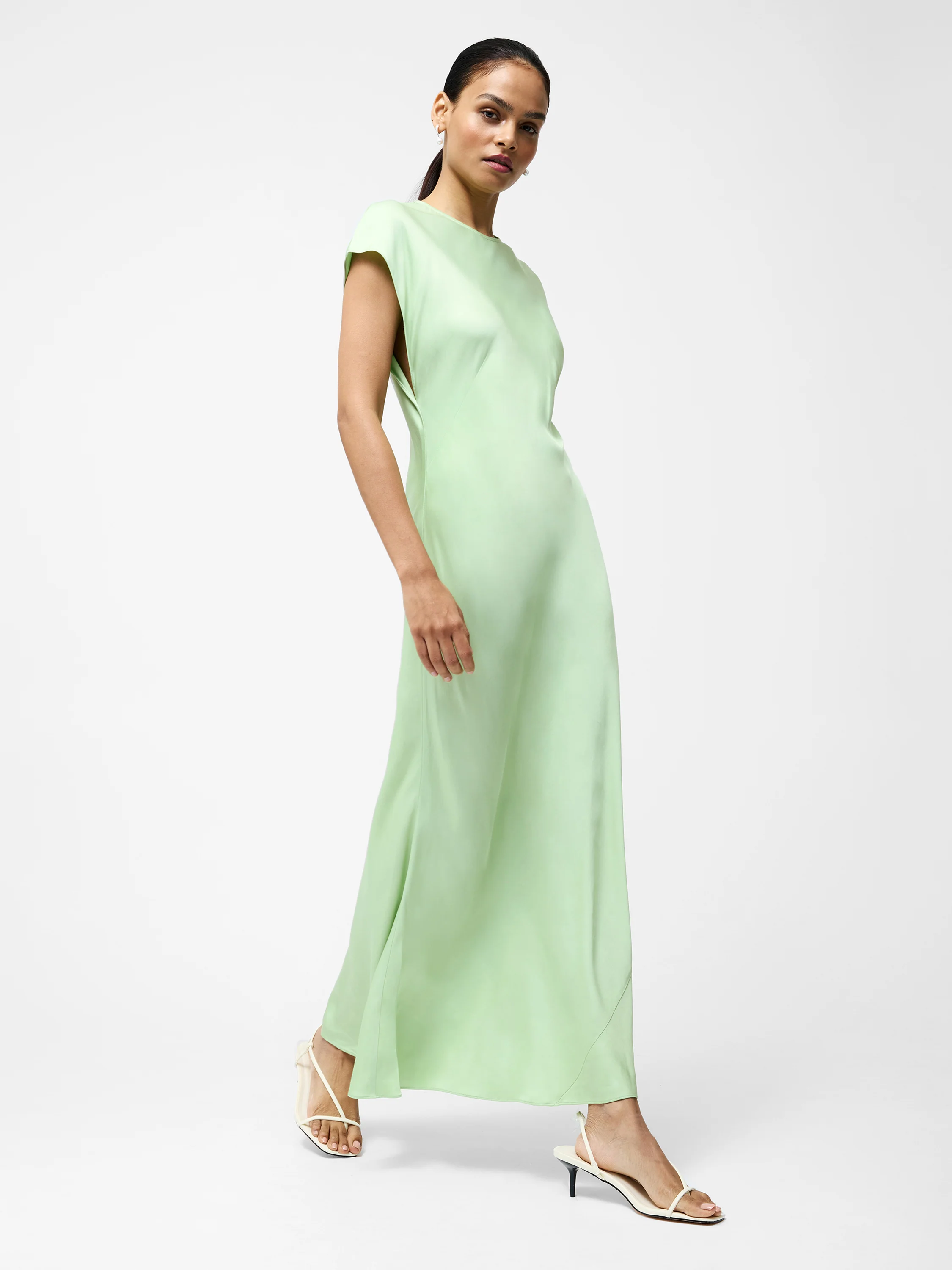 Ennis Eco Satin Column Shape Dress - Image 4