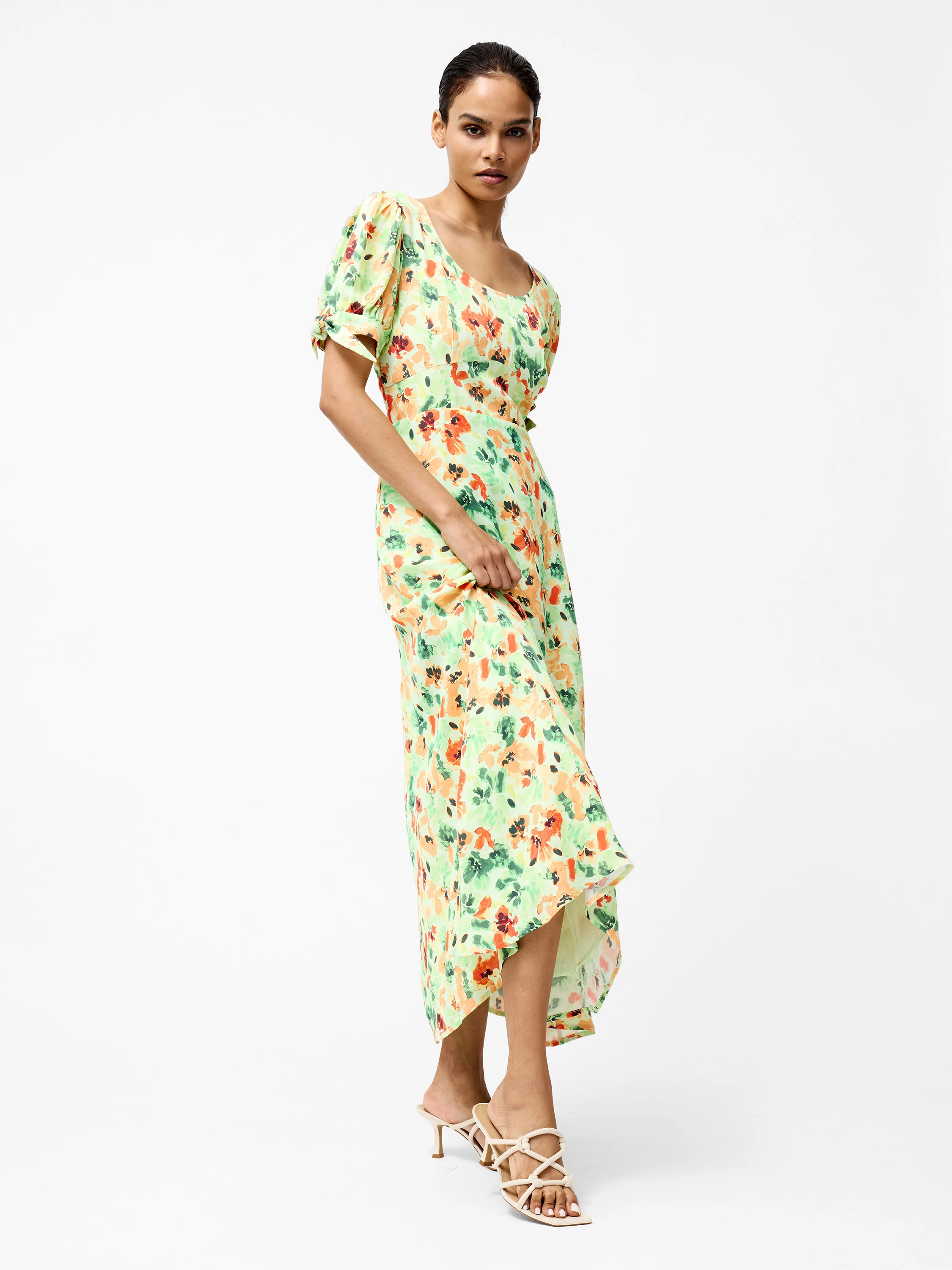 Eve Crepe Scoop Neck Midi Dress - Image 2