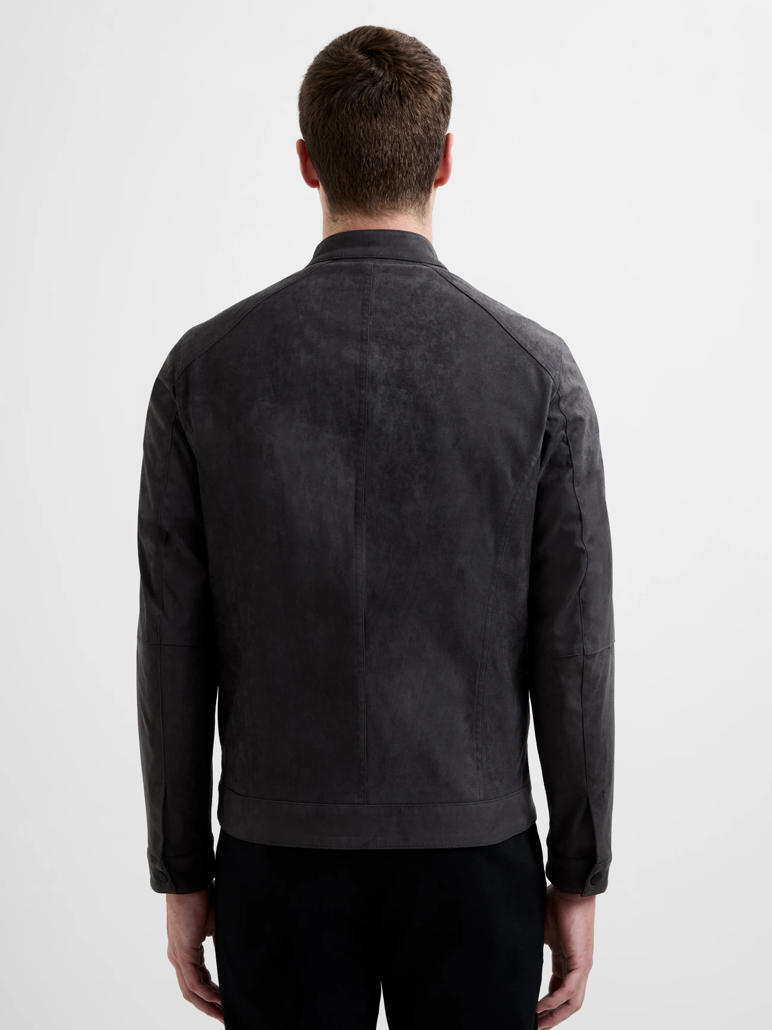 Faux Suede Bomber Jacket - Image 5
