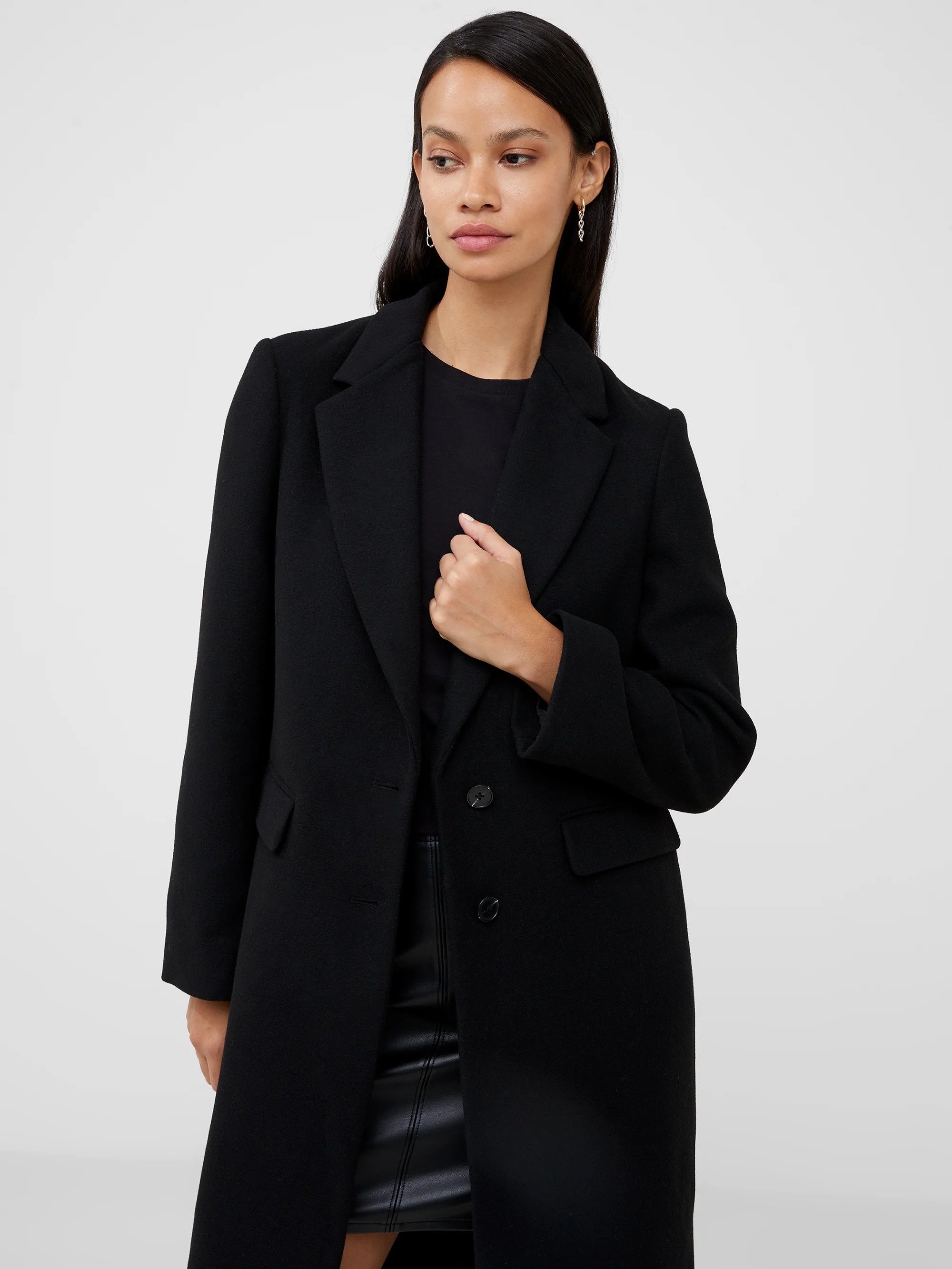 Fawn Felt Single Breasted Coat - Image 2