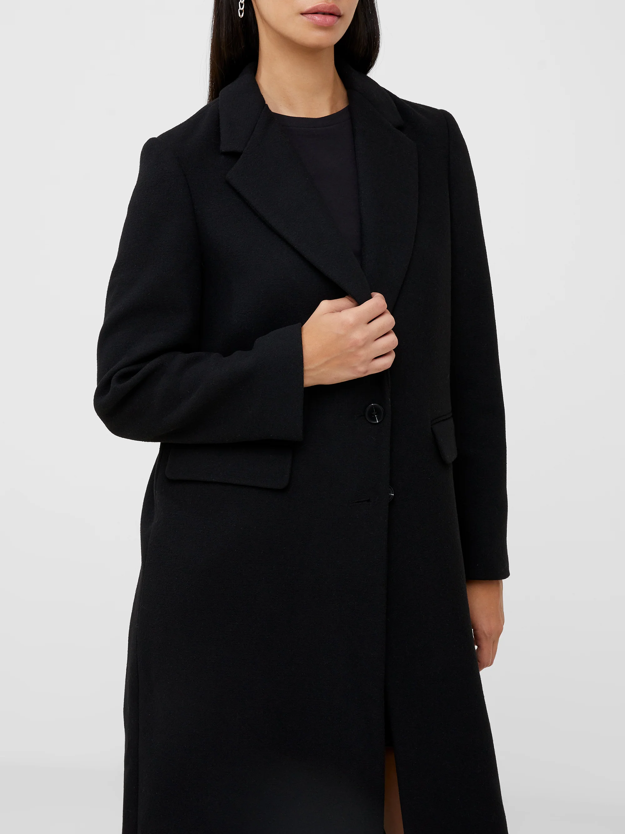 Fawn Felt Single Breasted Coat - Image 3