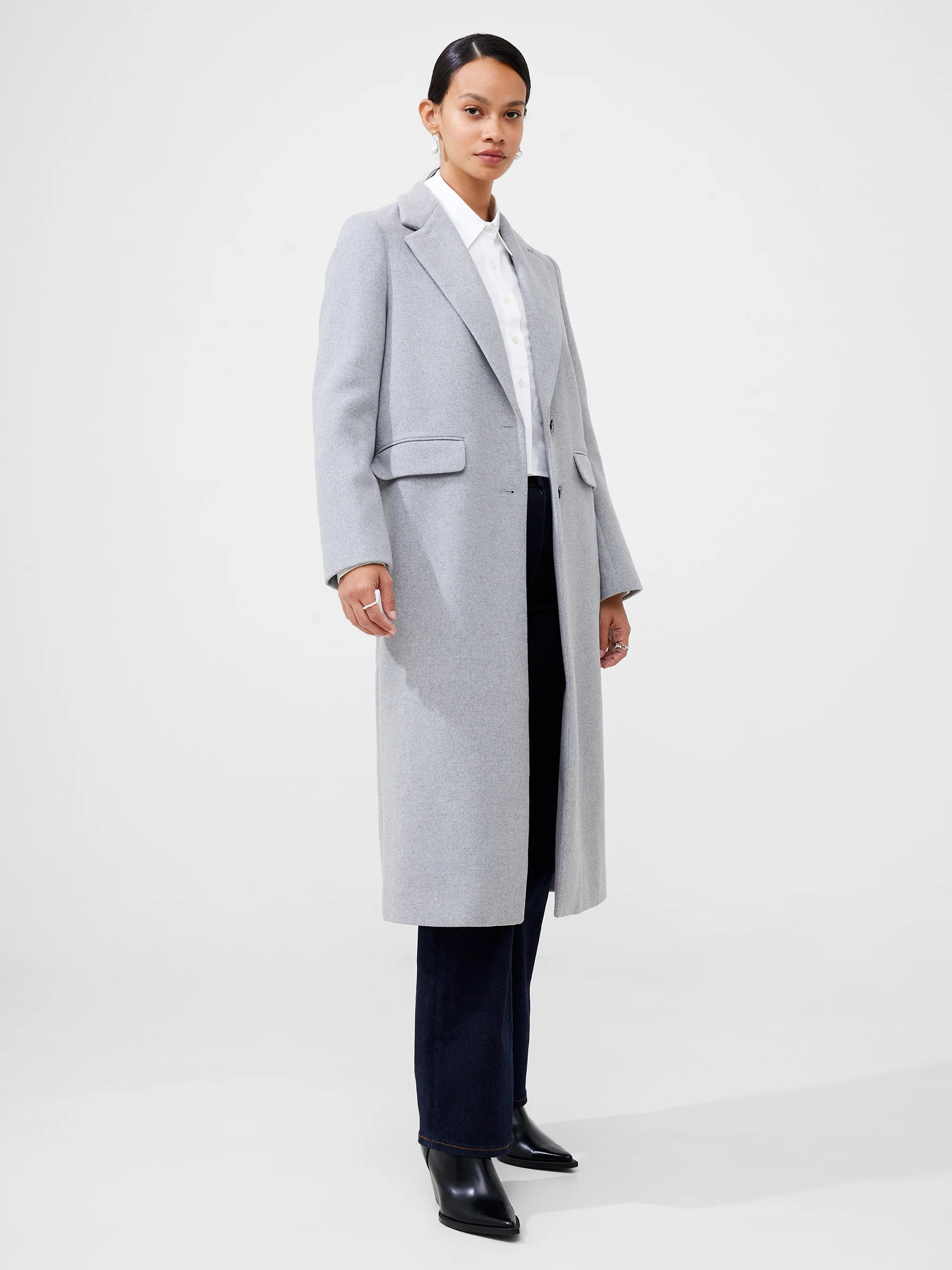 Fawn Felt Single Breasted Coat - Image 4