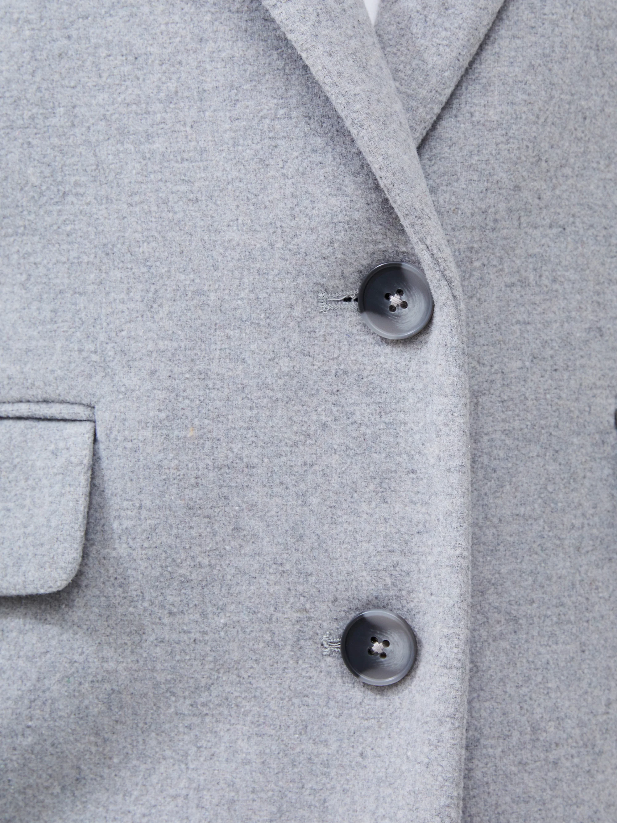 Fawn Felt Single Breasted Coat - Image 5