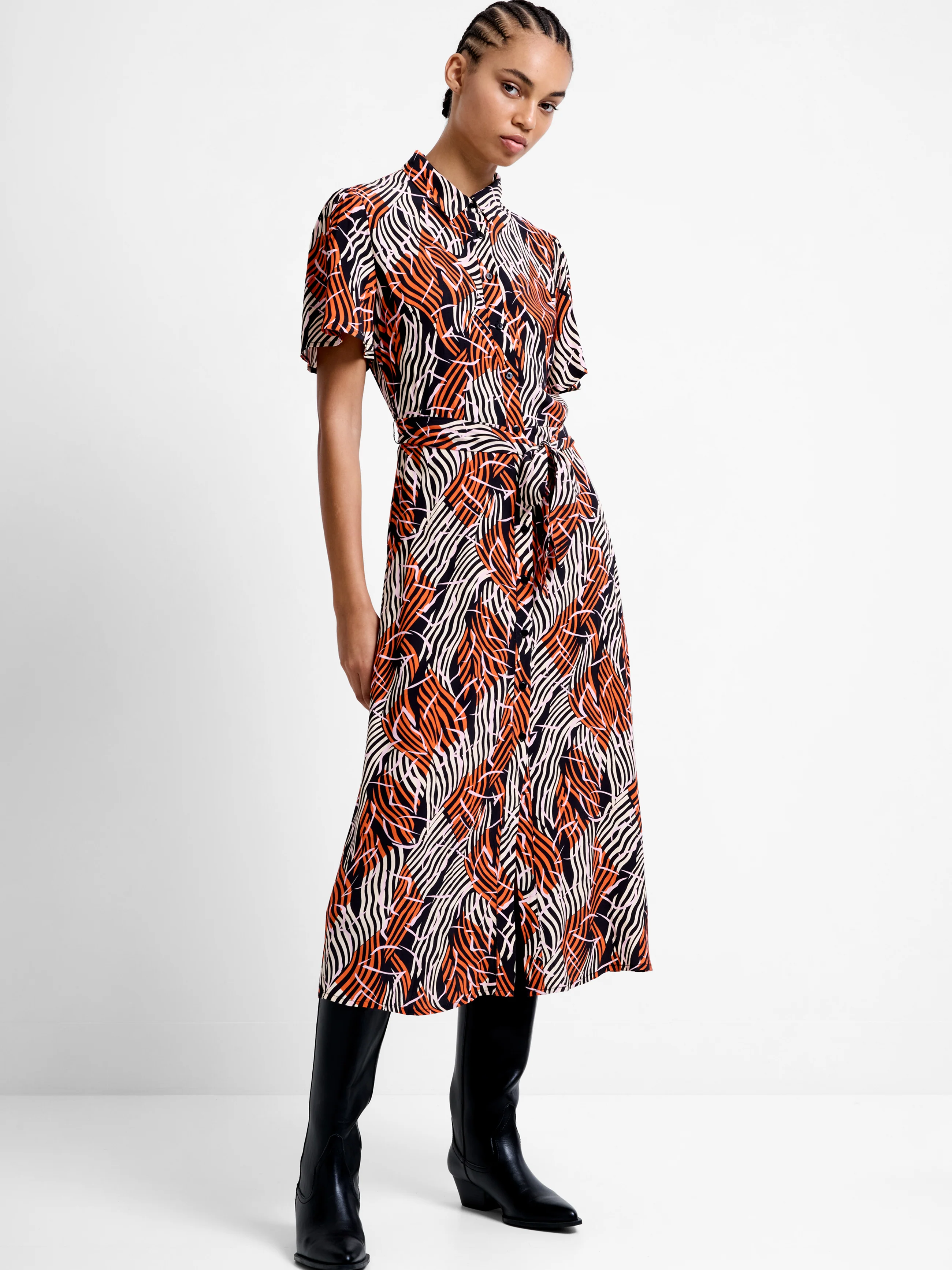 Felicity Eco Lizzy Tie Waist Dress - Image 2