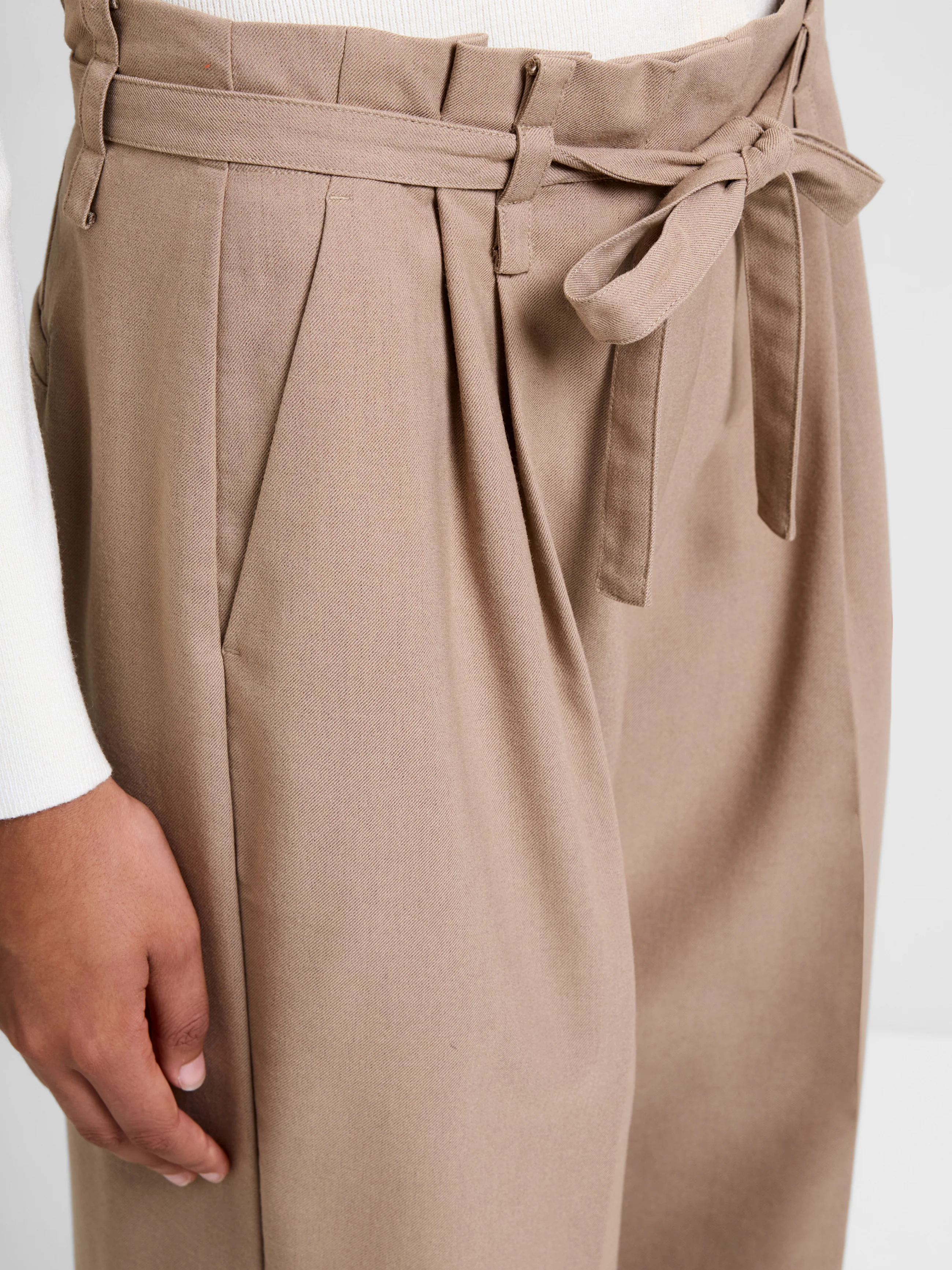 Ferri Flannel Wide Leg Trousers - Image 4