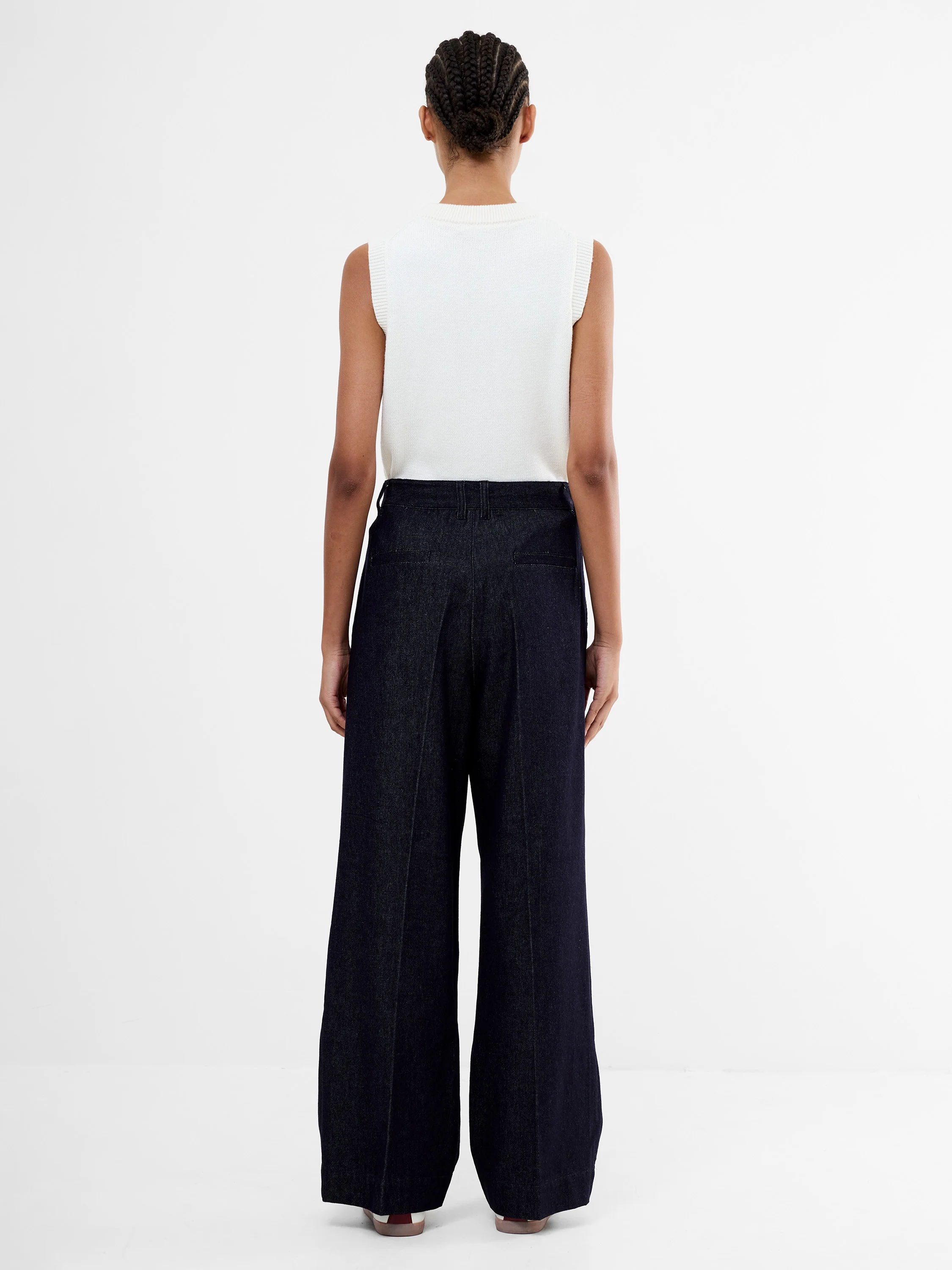 Fletcher Wide Leg Denim Trousers - Image 7
