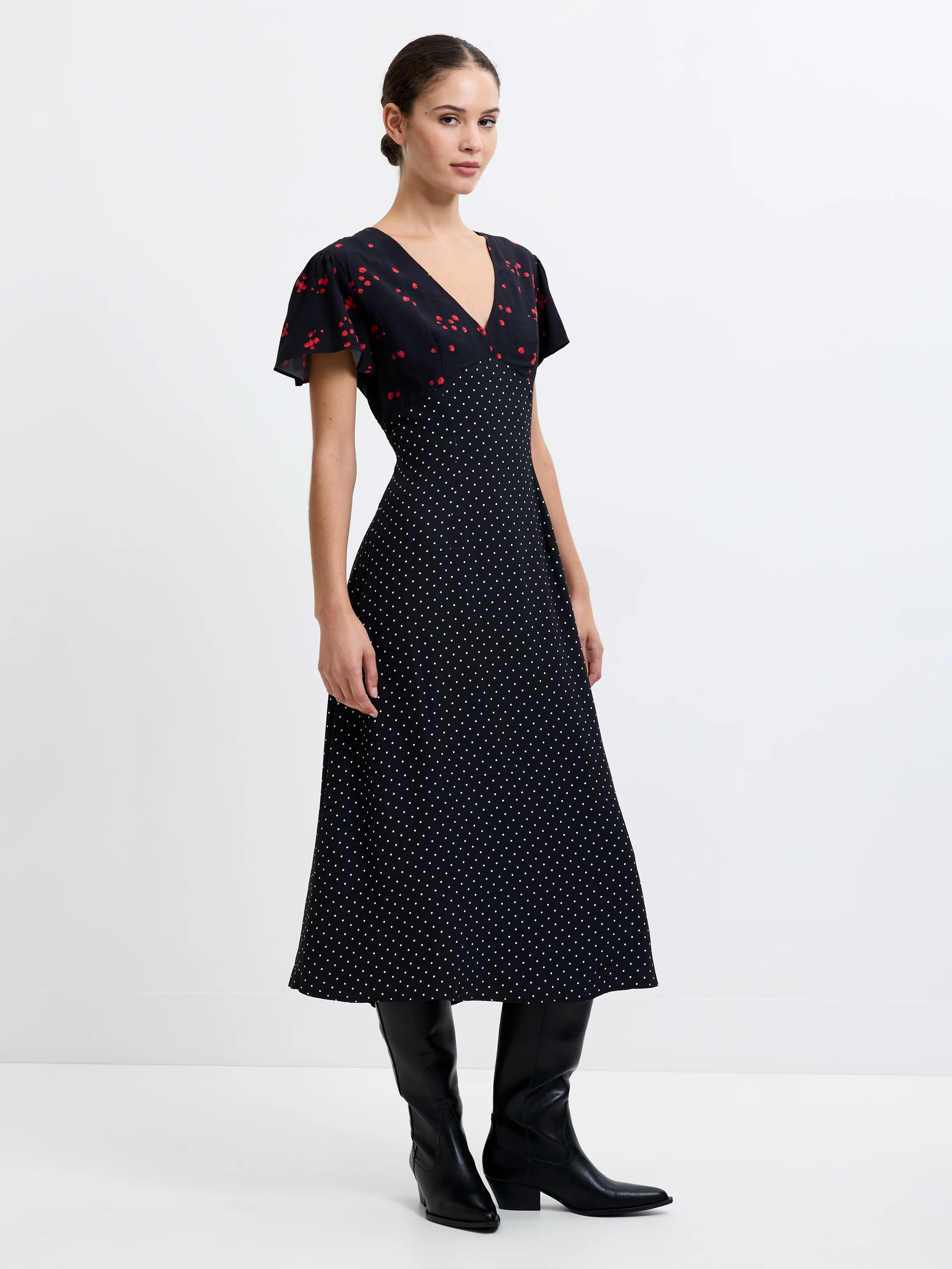 Floramour Spot Tea Dress - Image 3