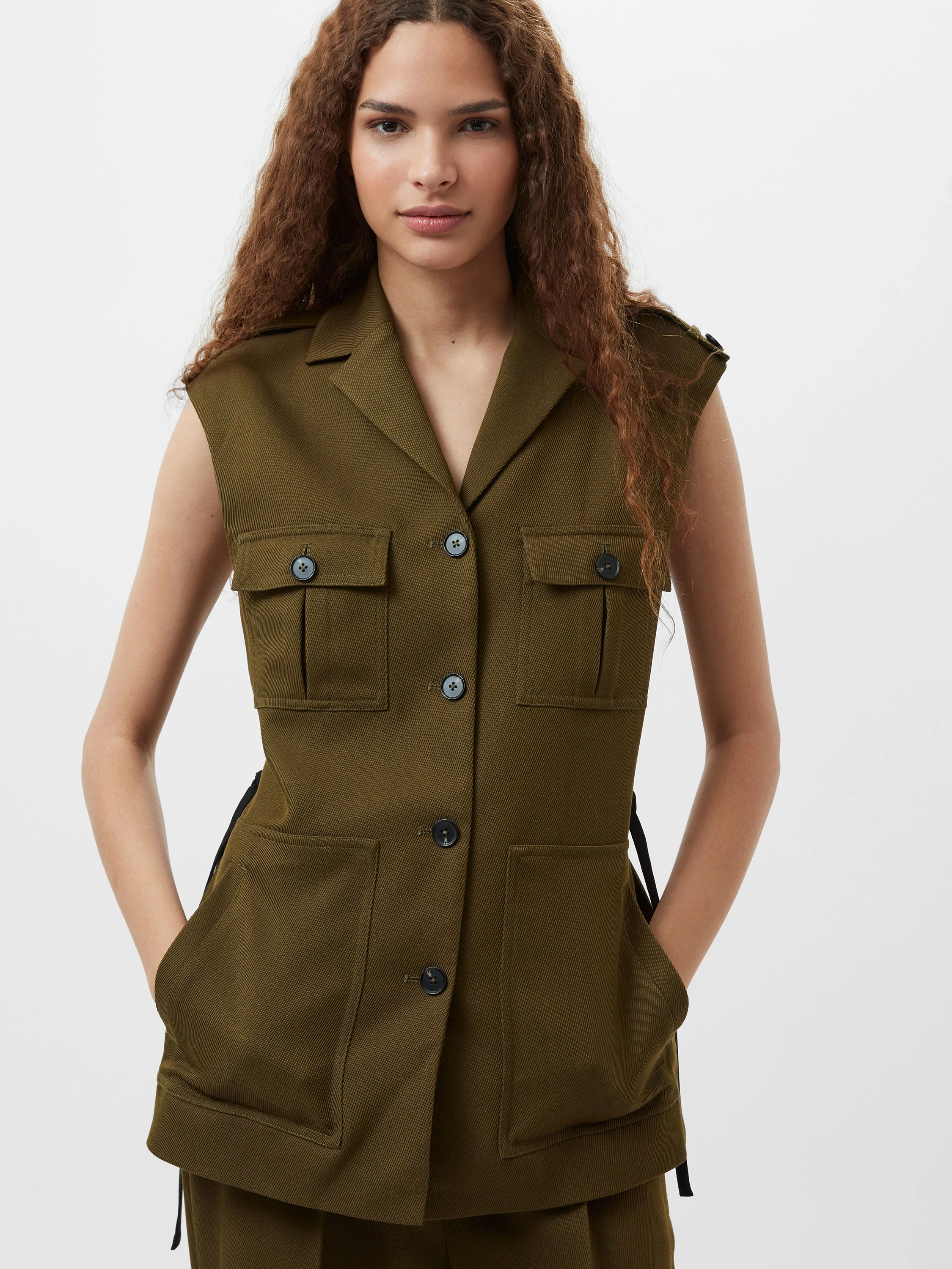Florence Twill Waistcoat - Image 2