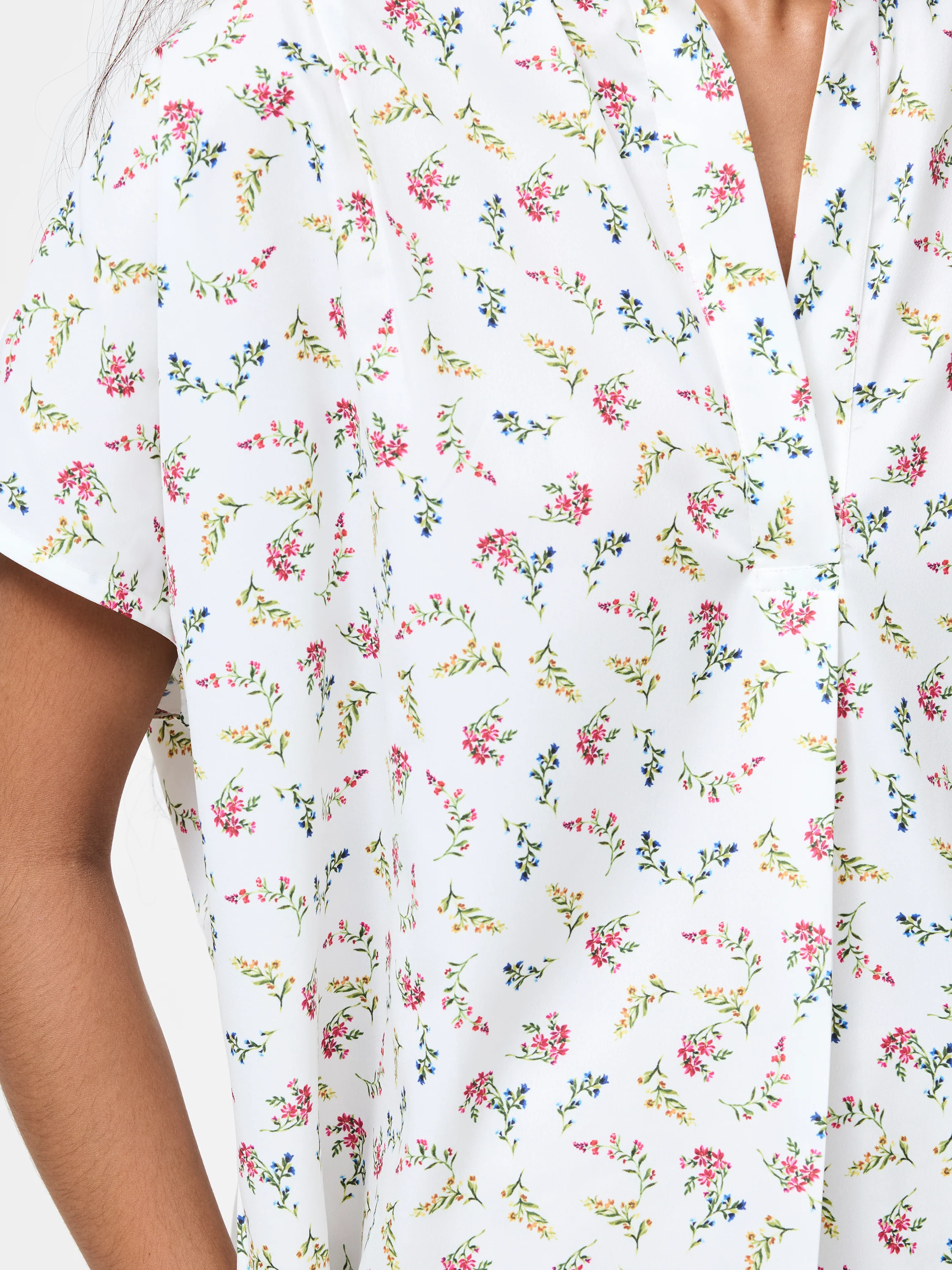 Floriana Crepe Light Popover Shirt - Image 3