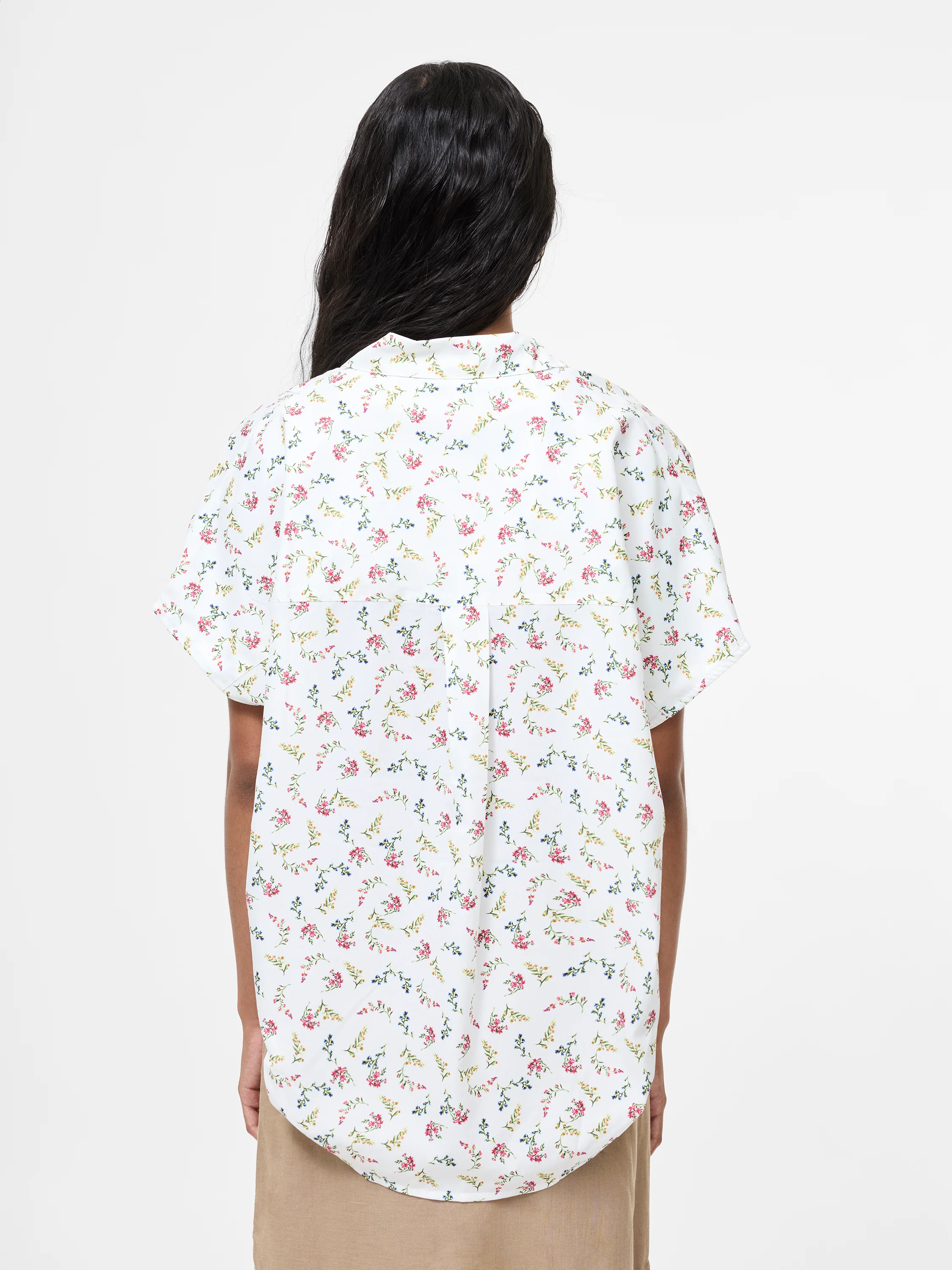 Floriana Crepe Light Popover Shirt - Image 5