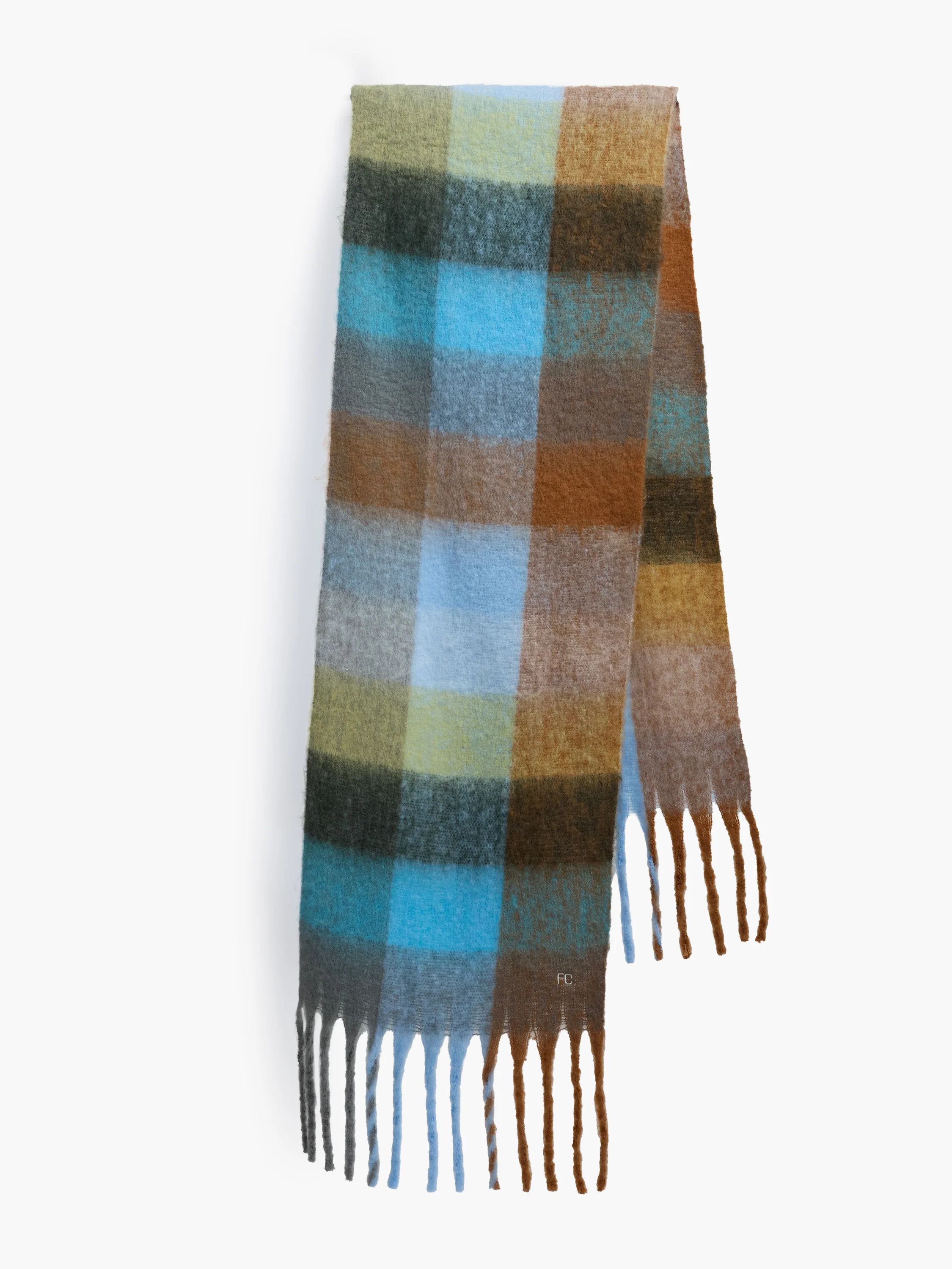 Fluffy Check Scarf - Image 2