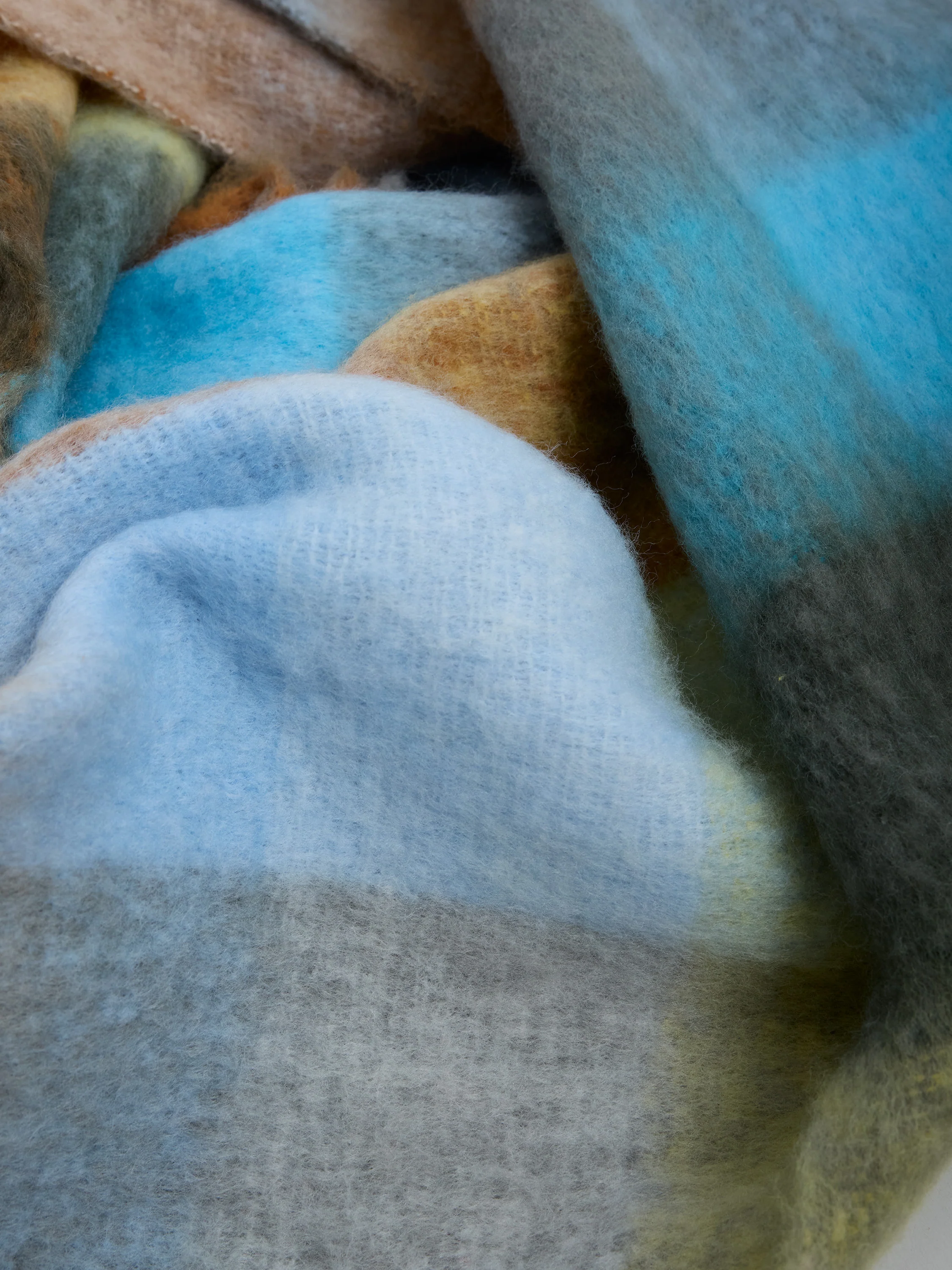 Fluffy Check Scarf - Image 3