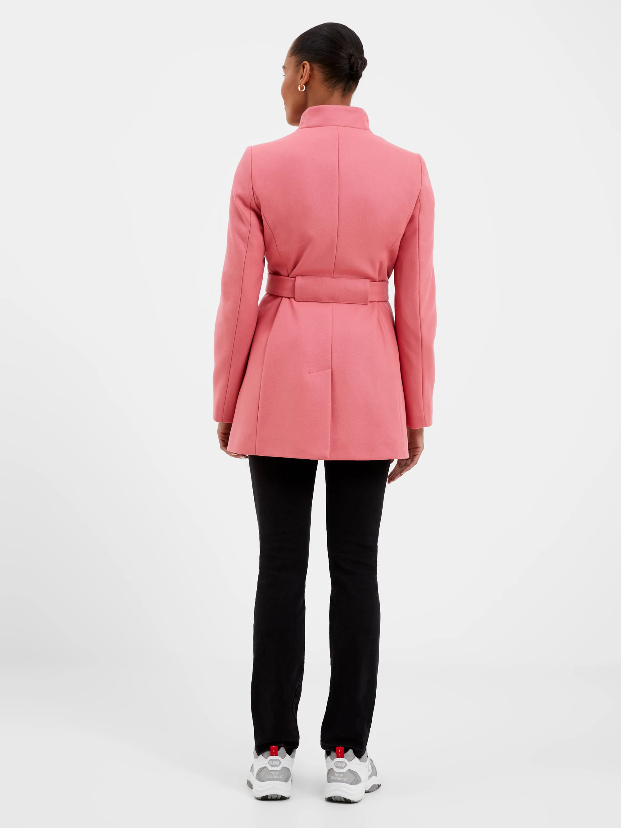 Platform Felt Crossover Coat - Image 5