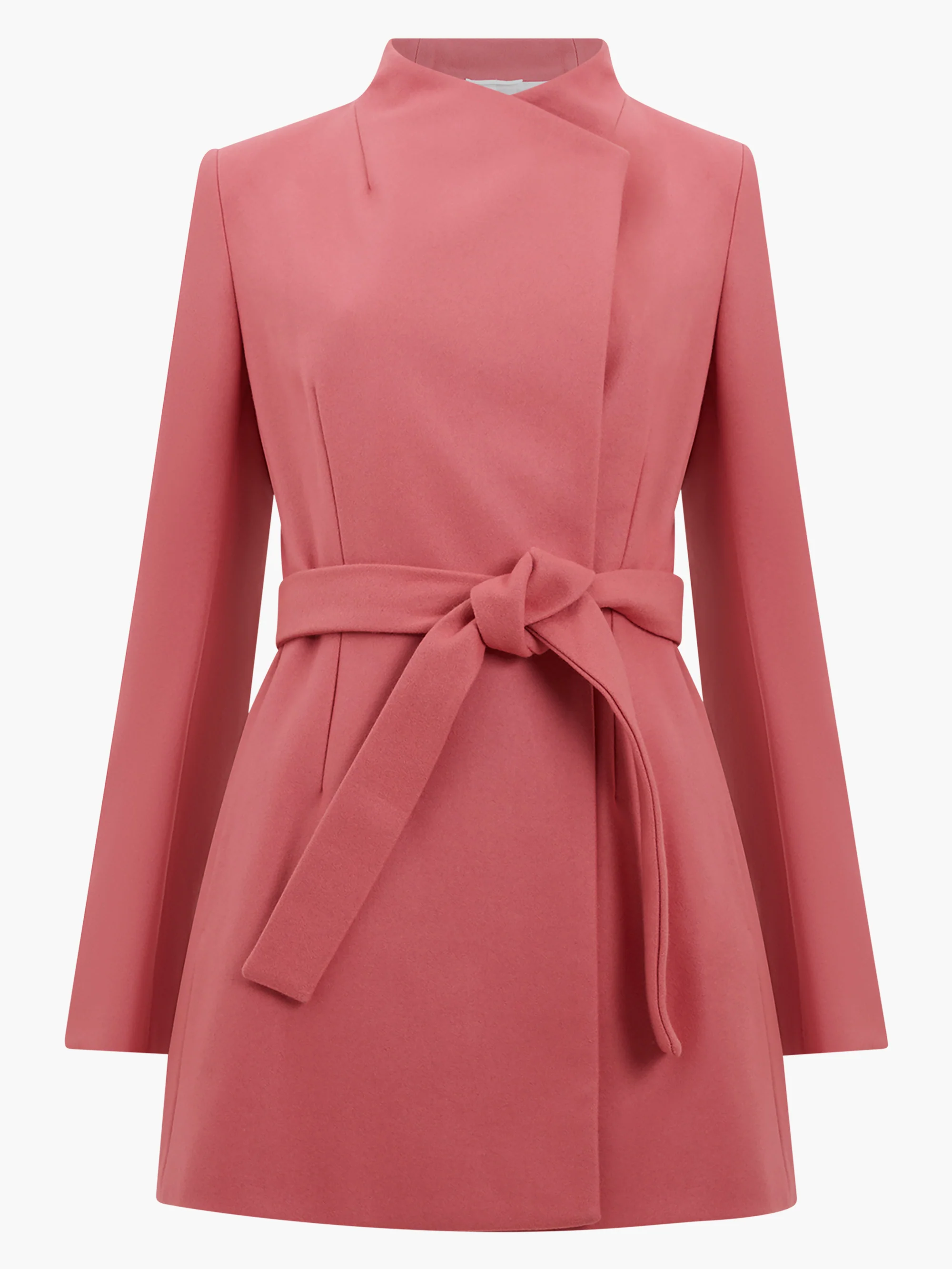 Platform Felt Crossover Coat - Image 6