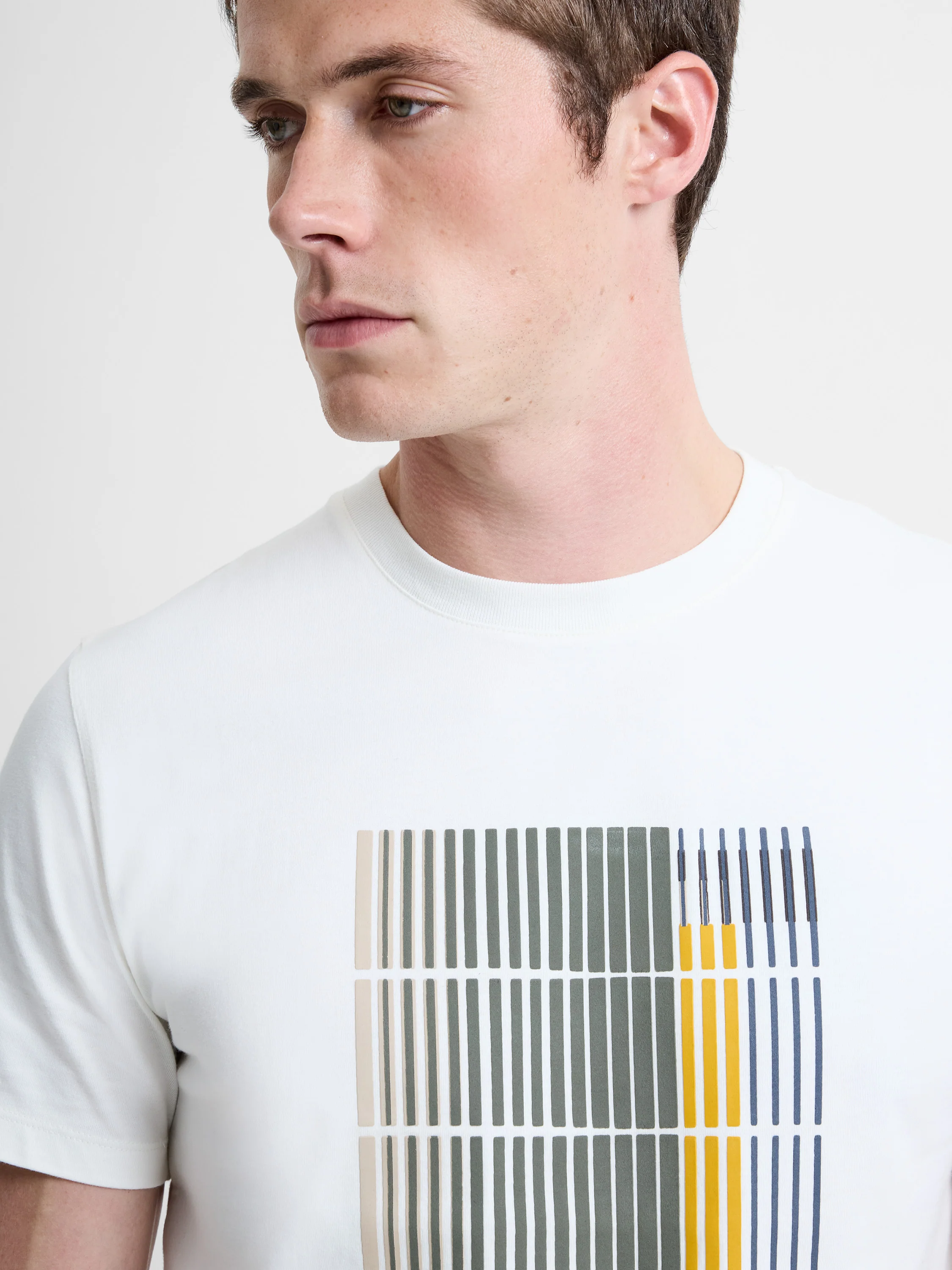 Geo Lined Organic Graphic T-Shirt - Image 3