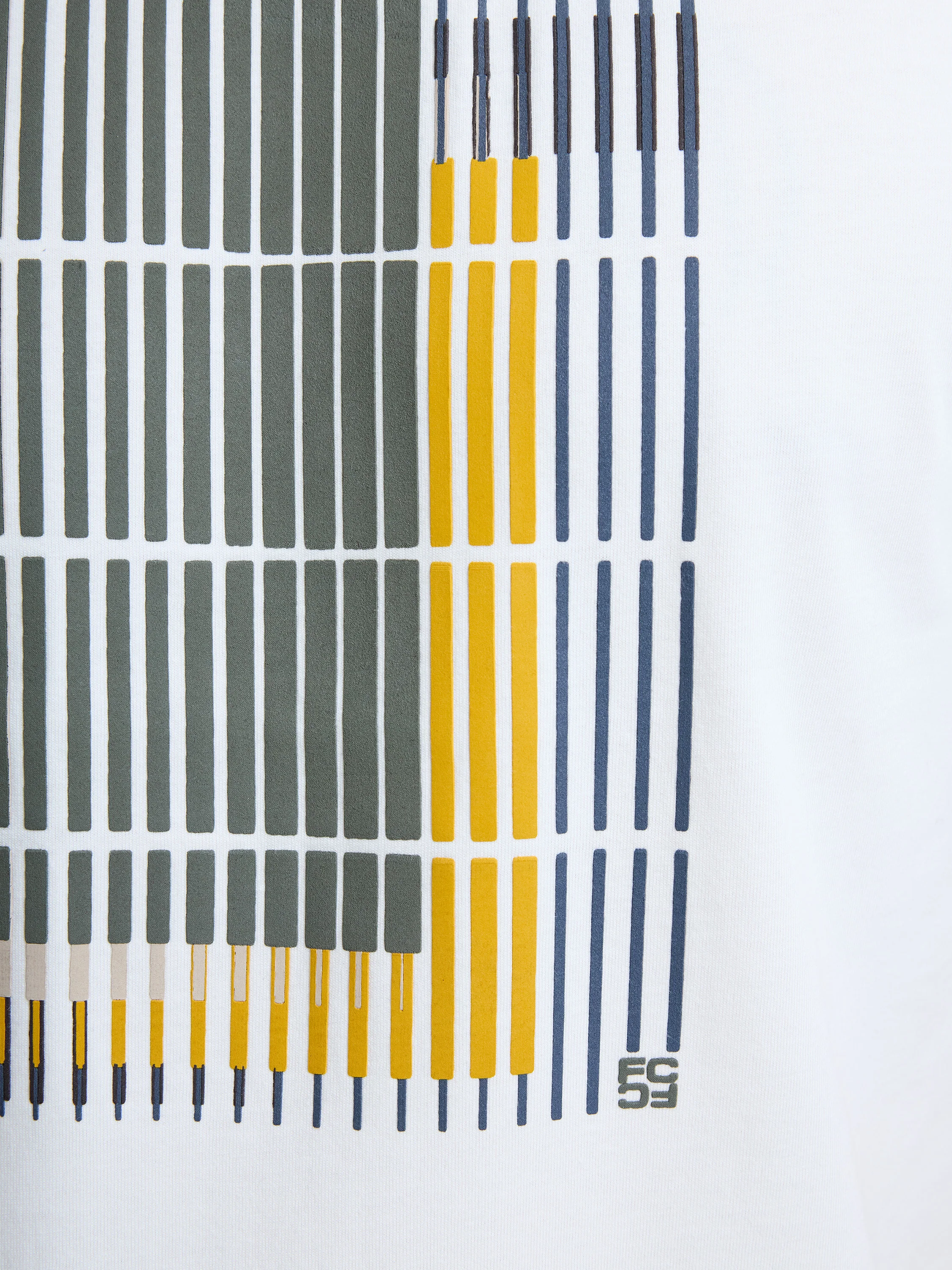 Geo Lined Organic Graphic T-Shirt - Image 4