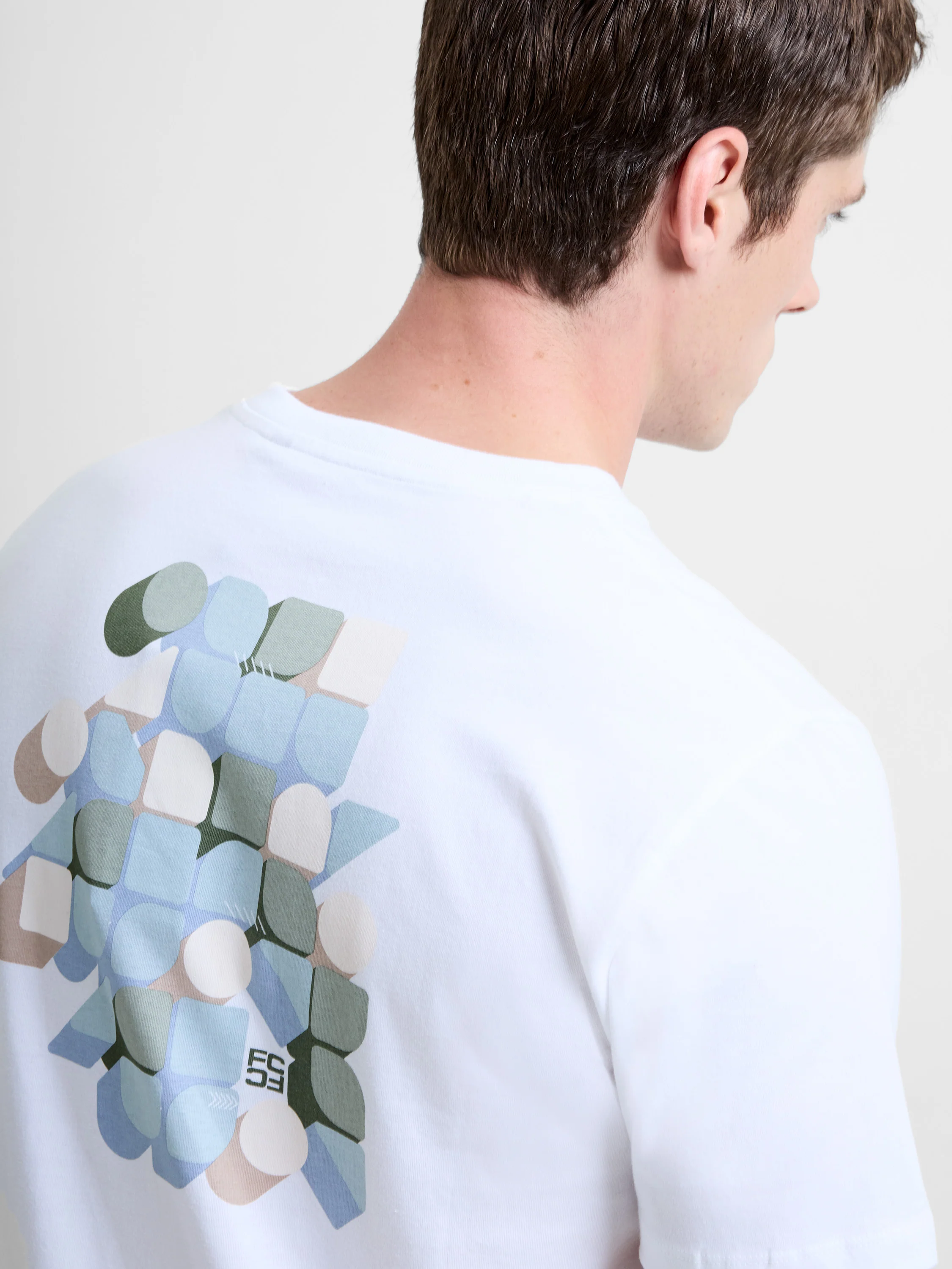 Organic Geo Back Print Graphic T-Shirt