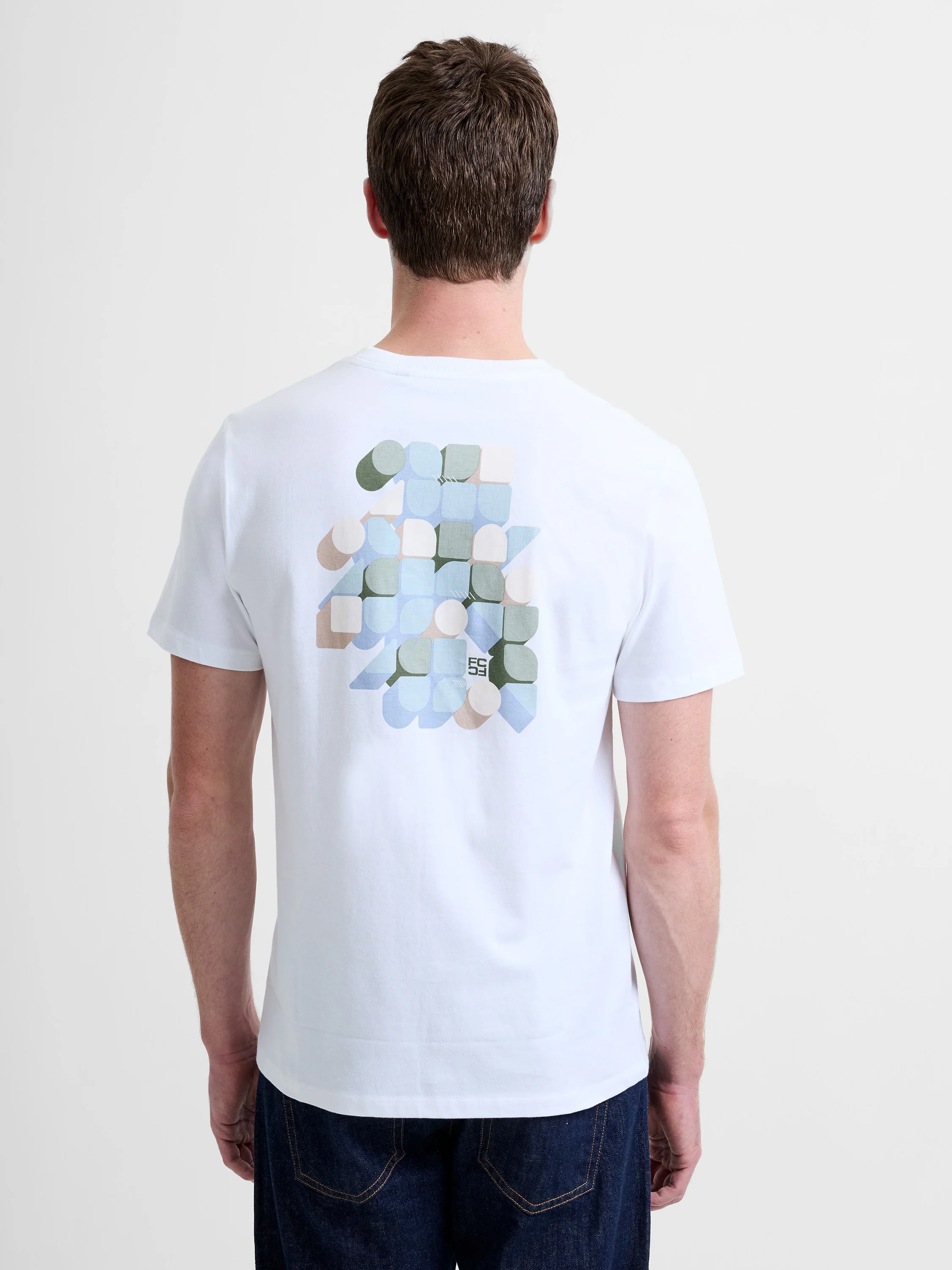 Organic Geo Back Print Graphic T-Shirt - Image 5