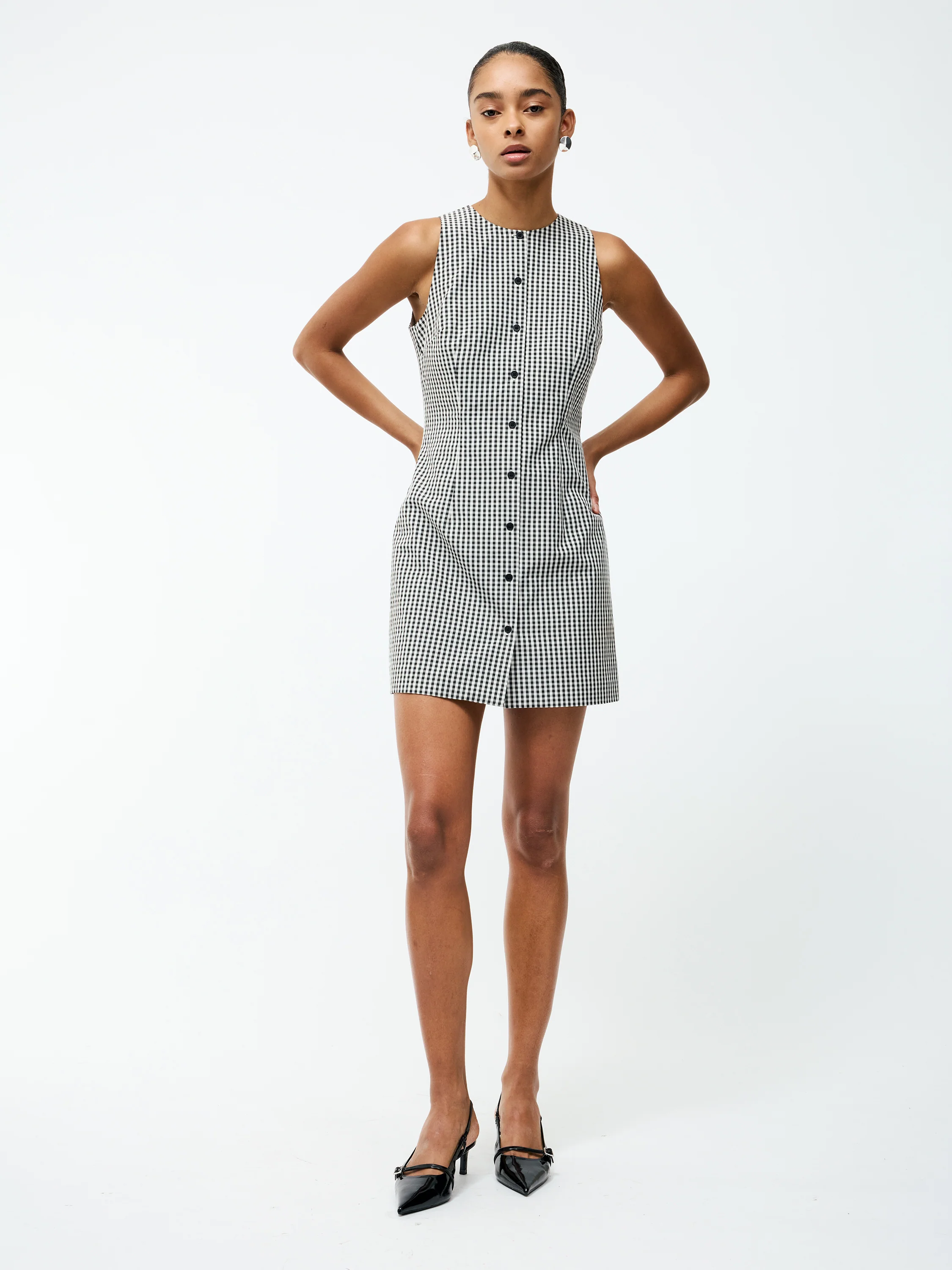 Gingham Mini Dress - Image 2