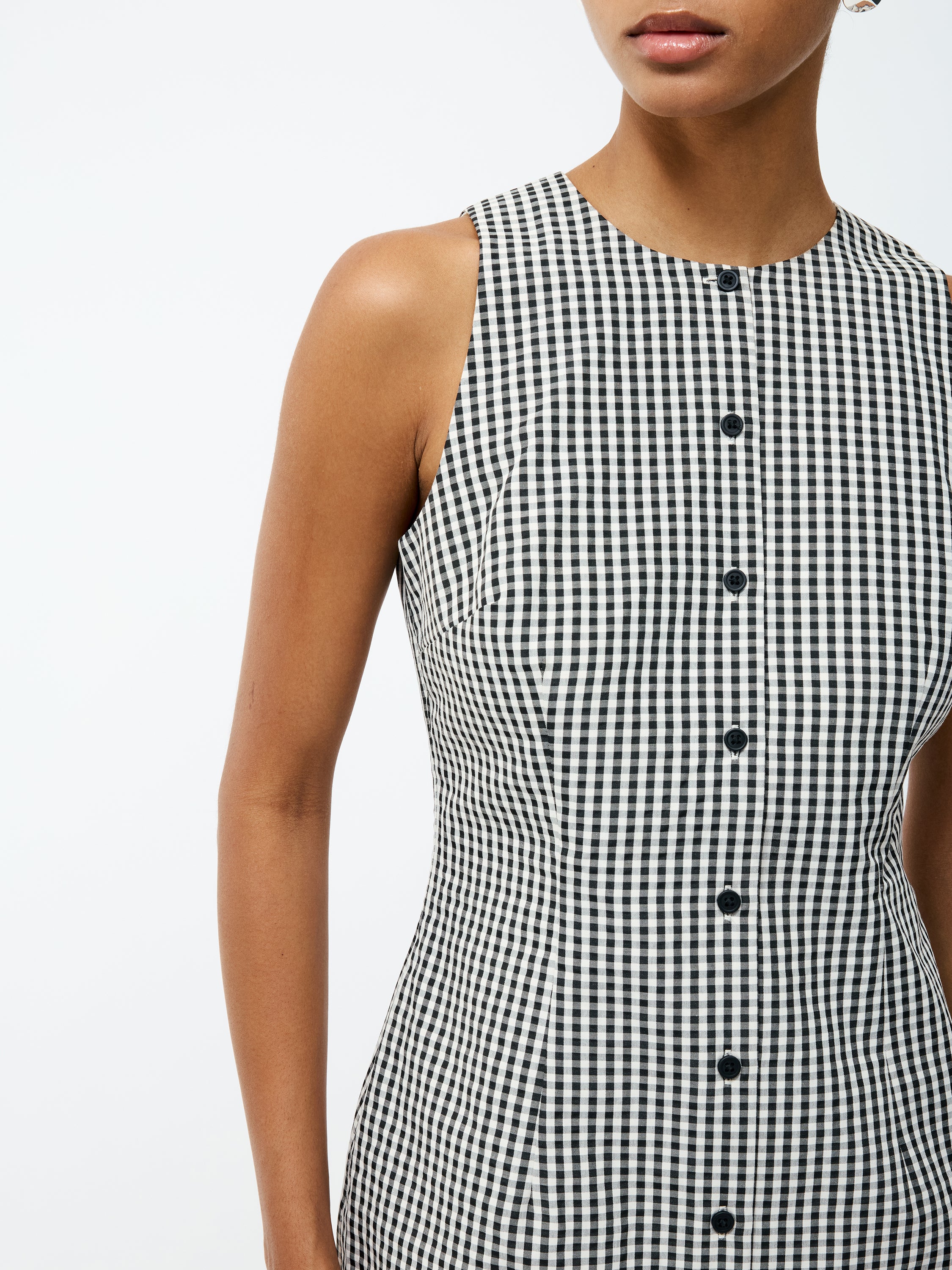 Gingham Mini Dress - Image 3