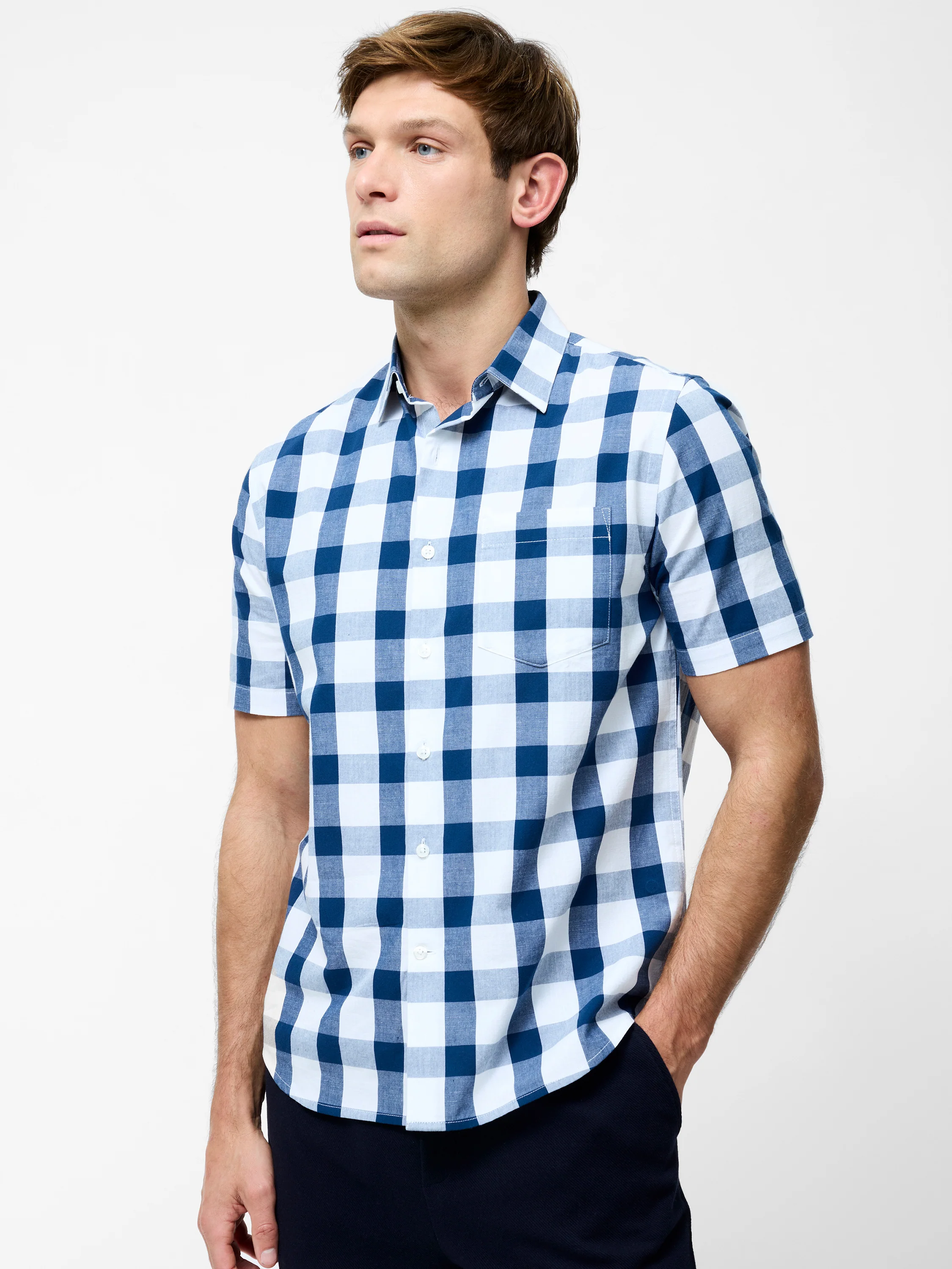Gingham Short Sleeve Shirt - Image 3