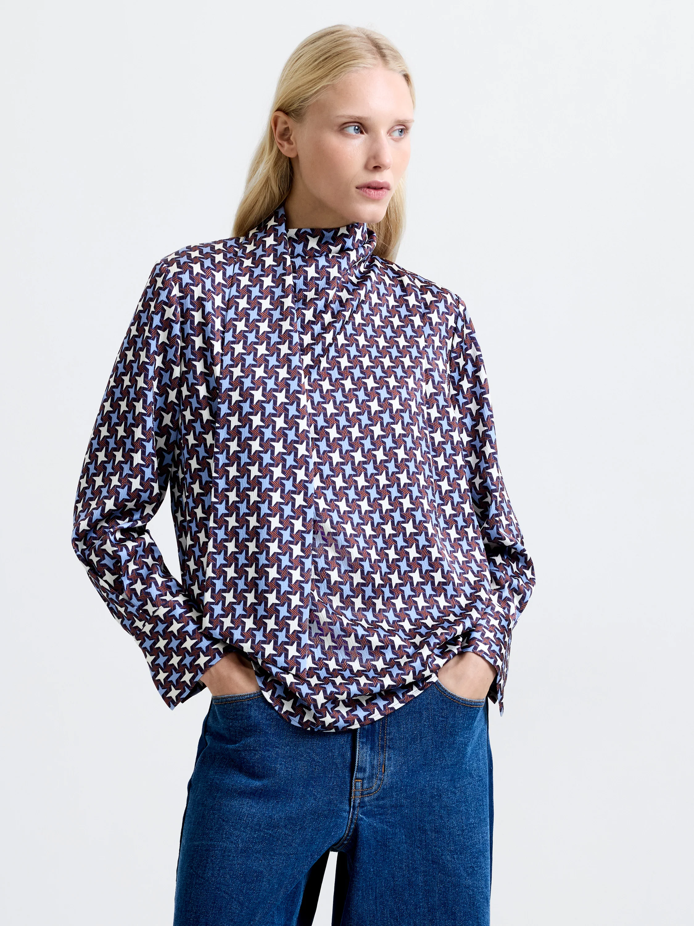 Gloria Dolly Long Sleeve Scarf Blouse - Image 3