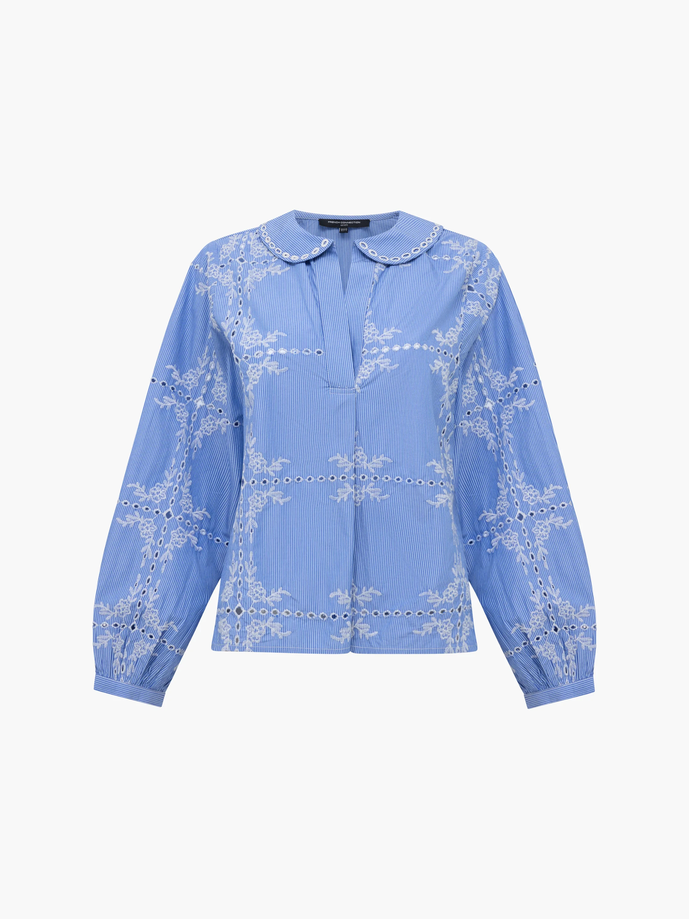 Grayson Peter Pan Collar Embroidered Top - Image 6