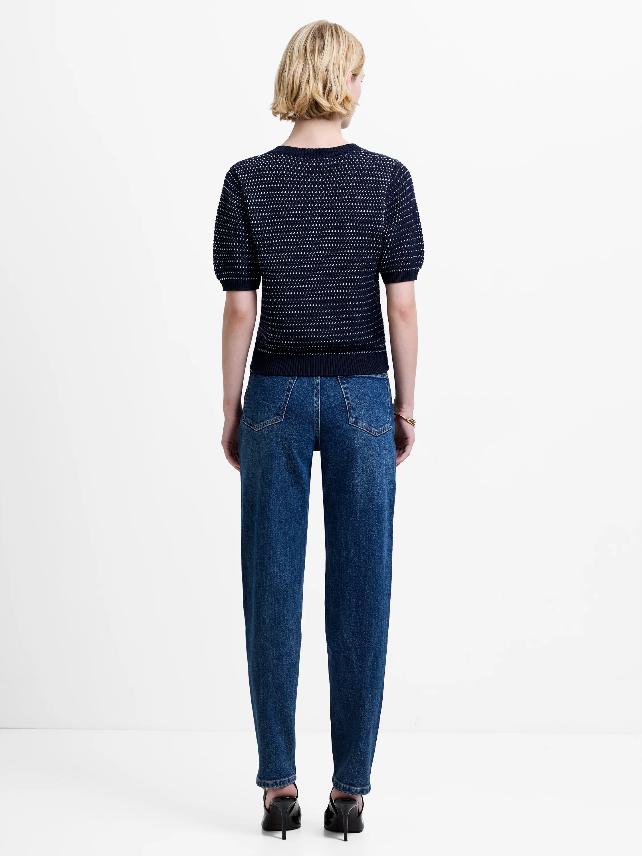 Haddie Mozart Knit Faux Button Top - Image 5