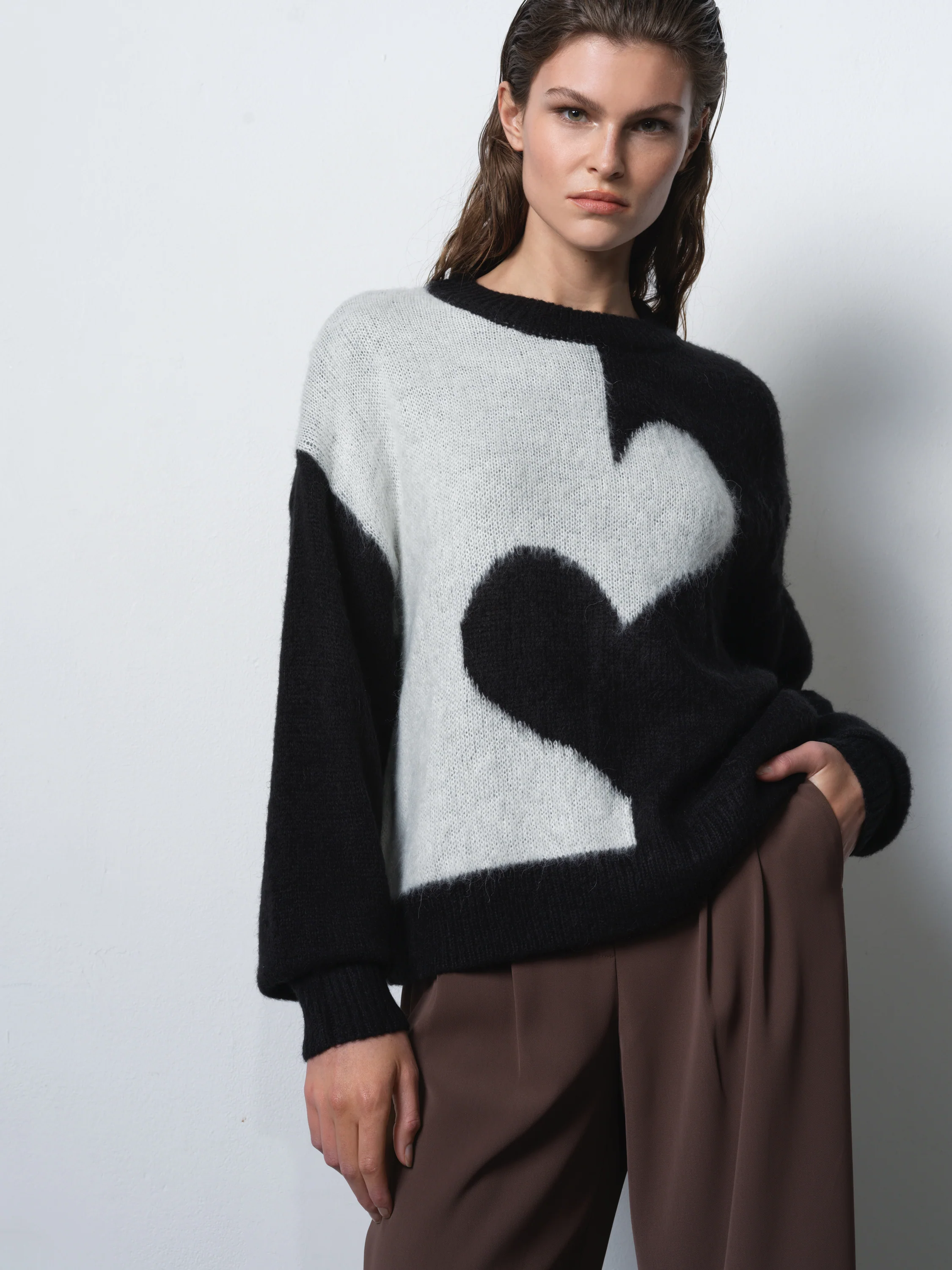 Hadlee Jessika High Neck Heart Jumper - Image 2