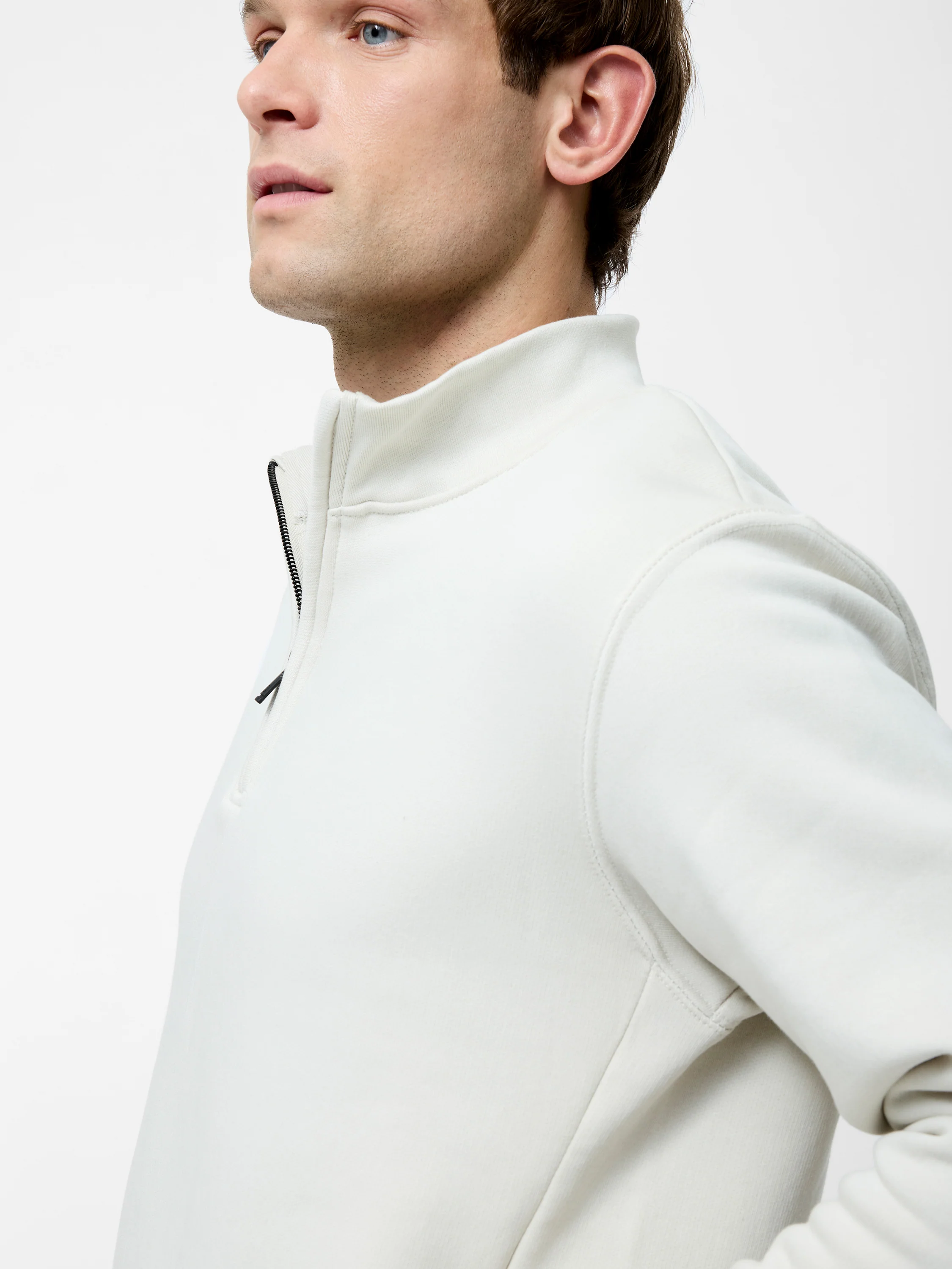Half Zip Funnel Neck Sweatshirt - Image 3
