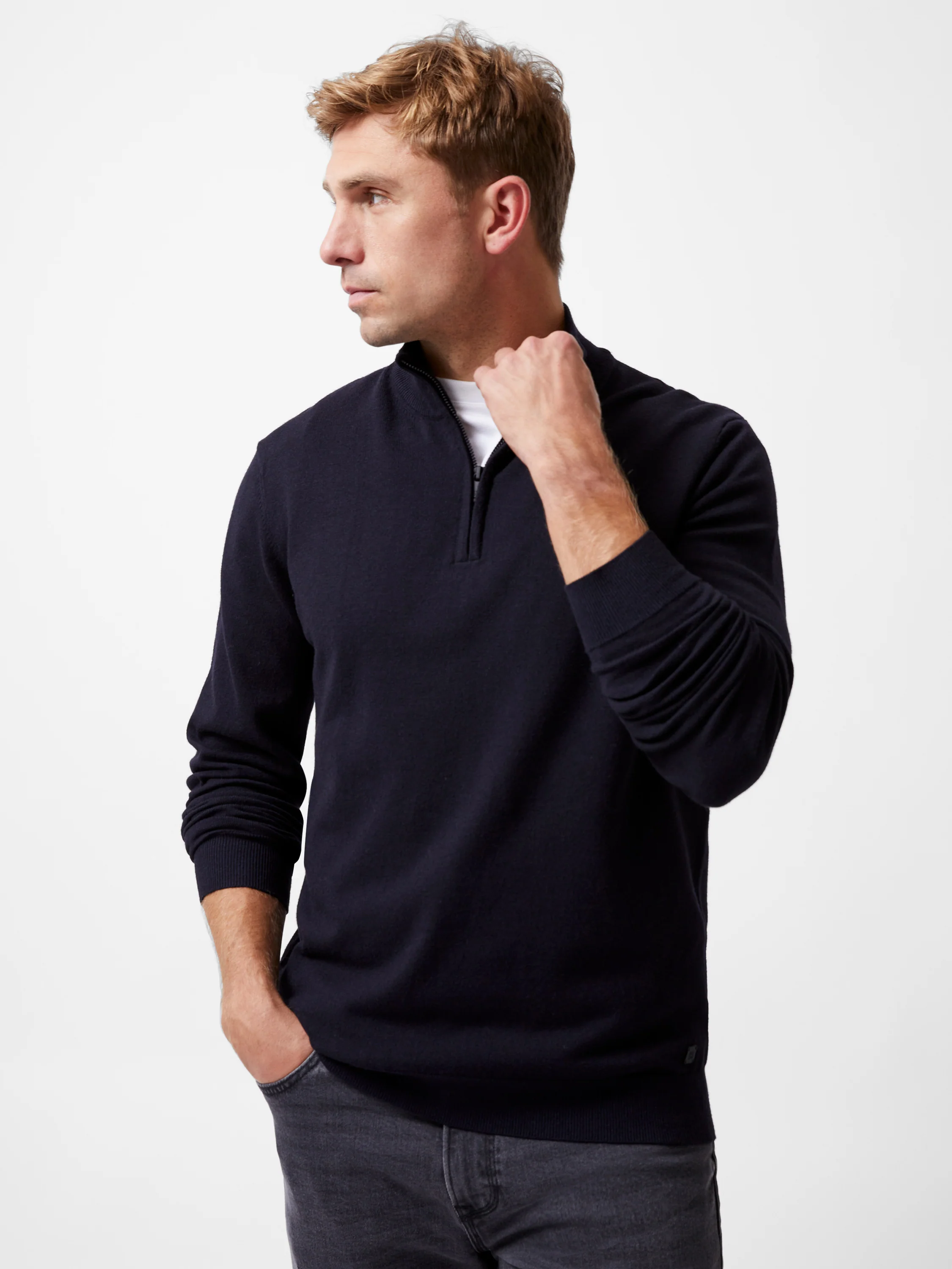 Half Zip Knitted Jumper - Image 2