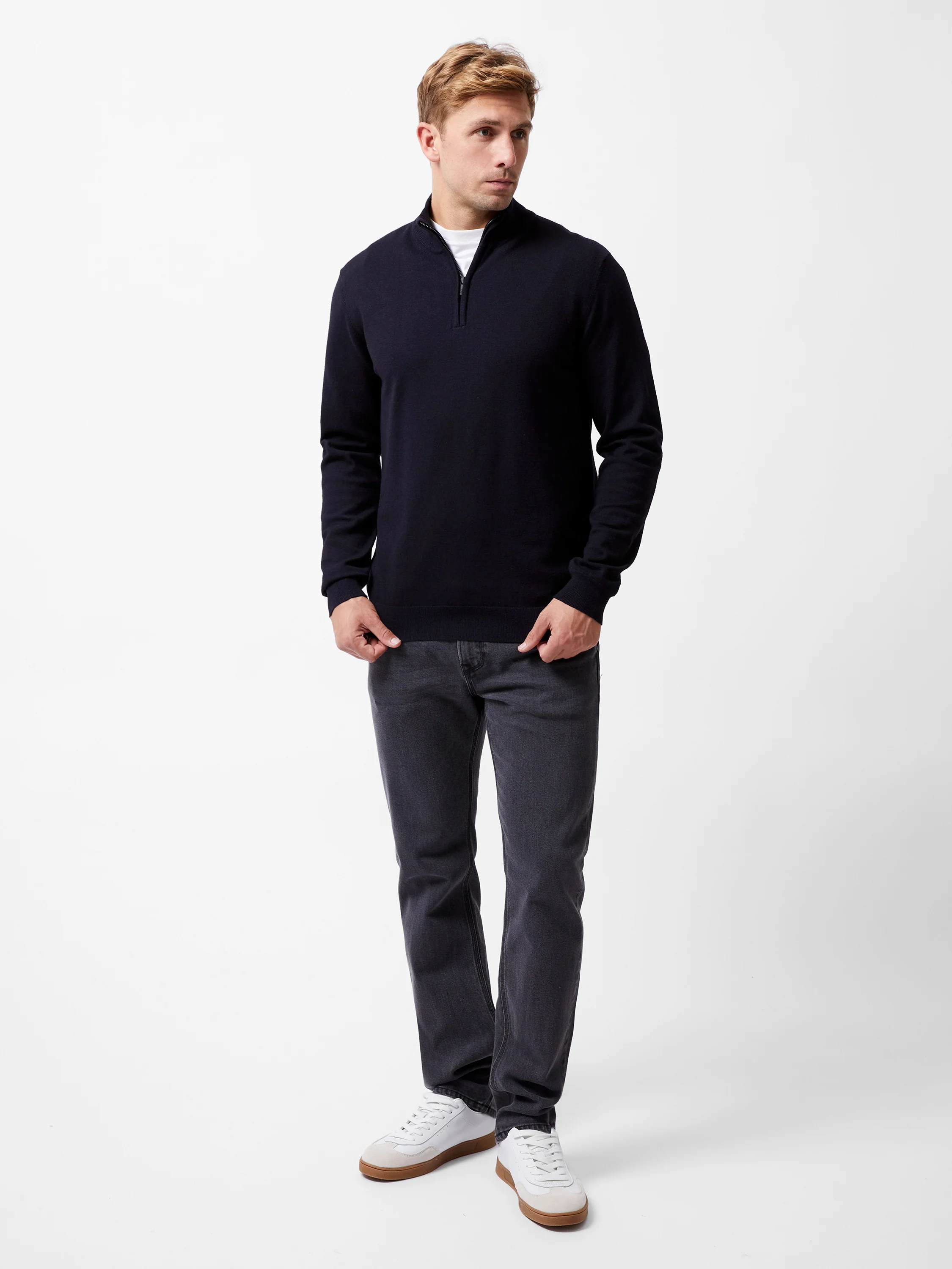 Half Zip Knitted Jumper - Image 4