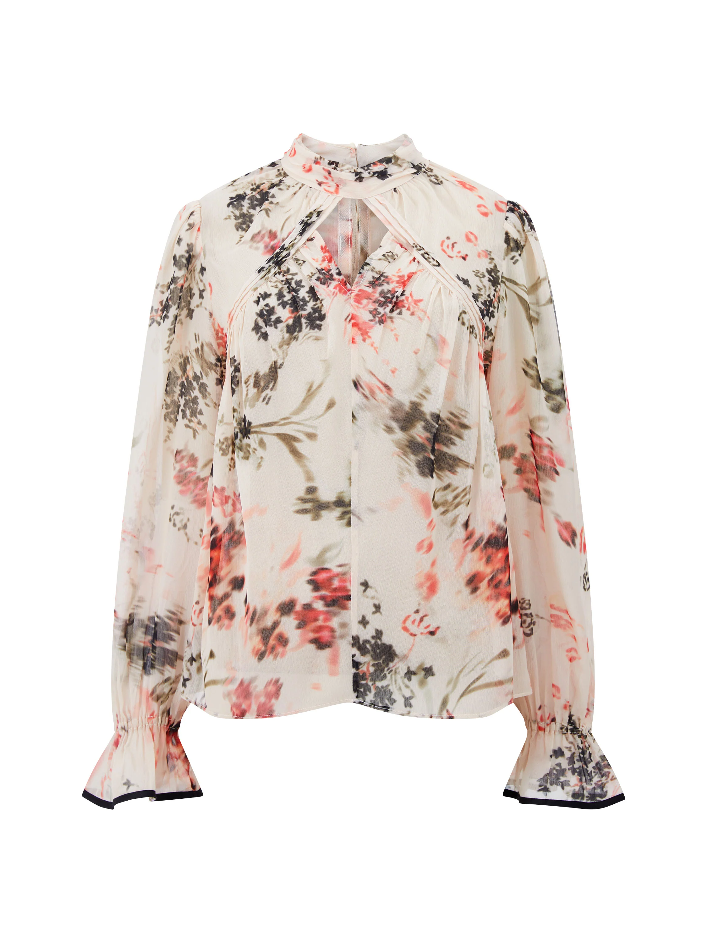 Hallie Crinkle Contrast Floral Top - Image 6