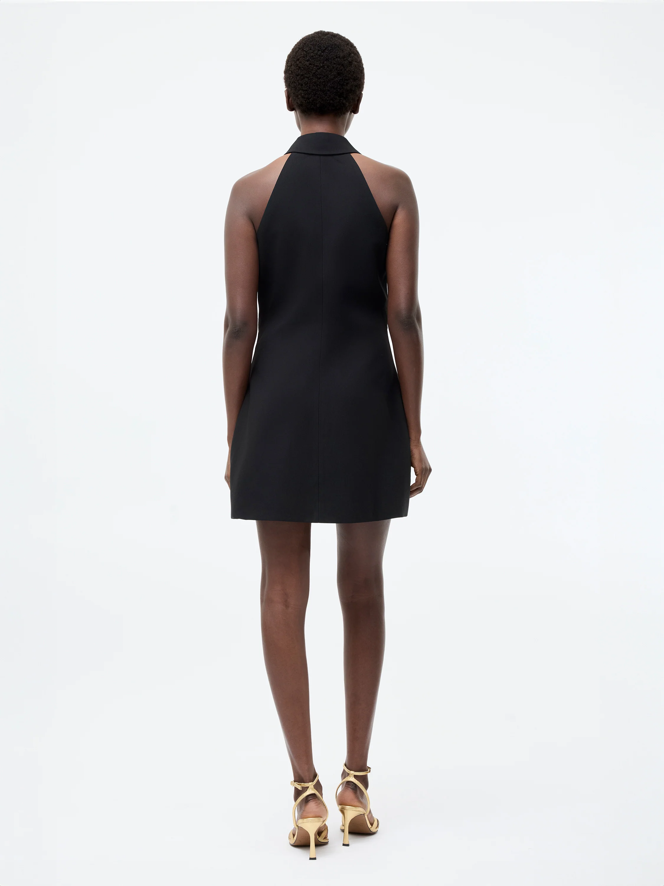 Halterneck Blazer Mini Dress - Image 4