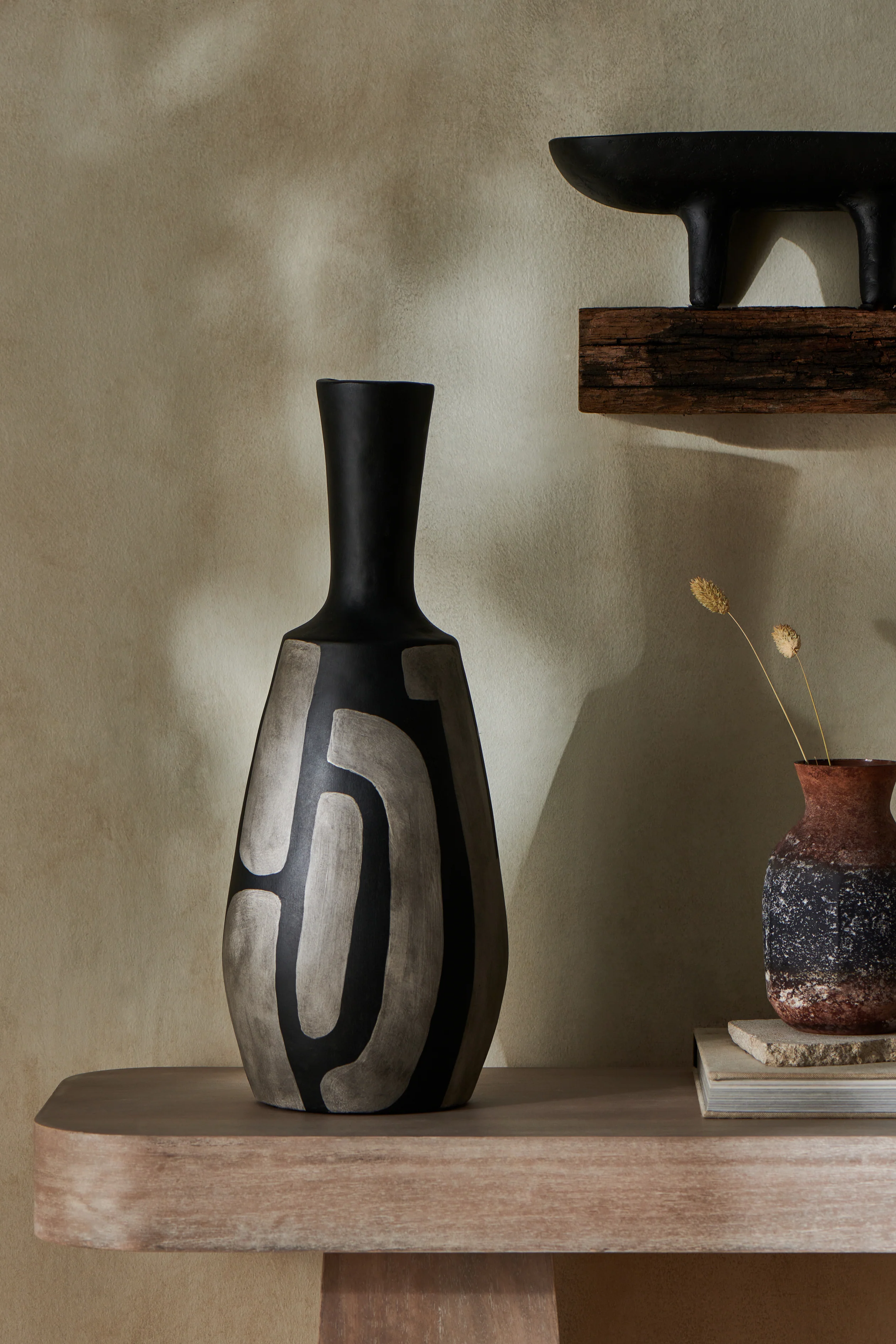 Hand Painted Papier Mache Vase - Image 2