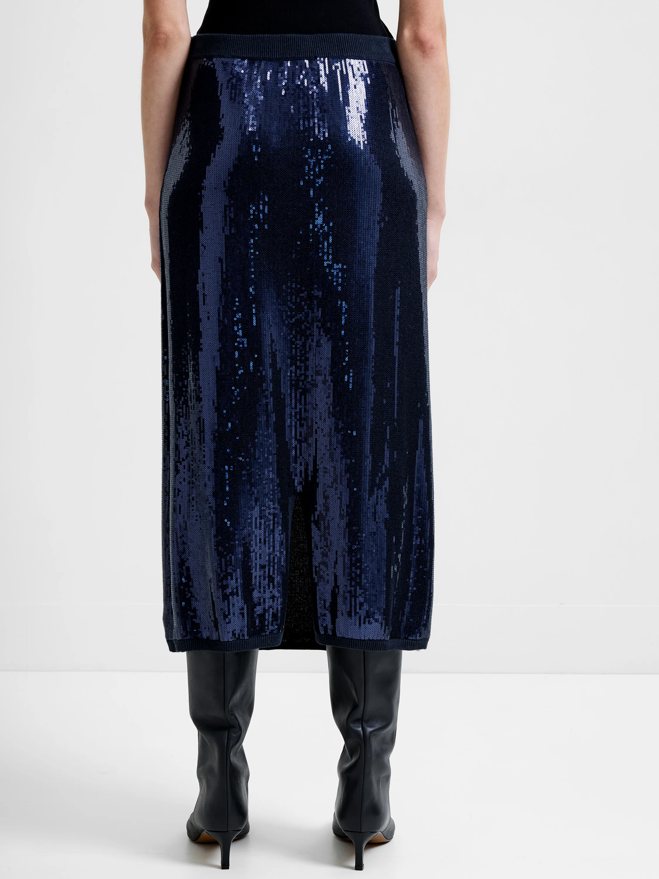 Hannah Knit Sequin Midi Skirt - Image 6