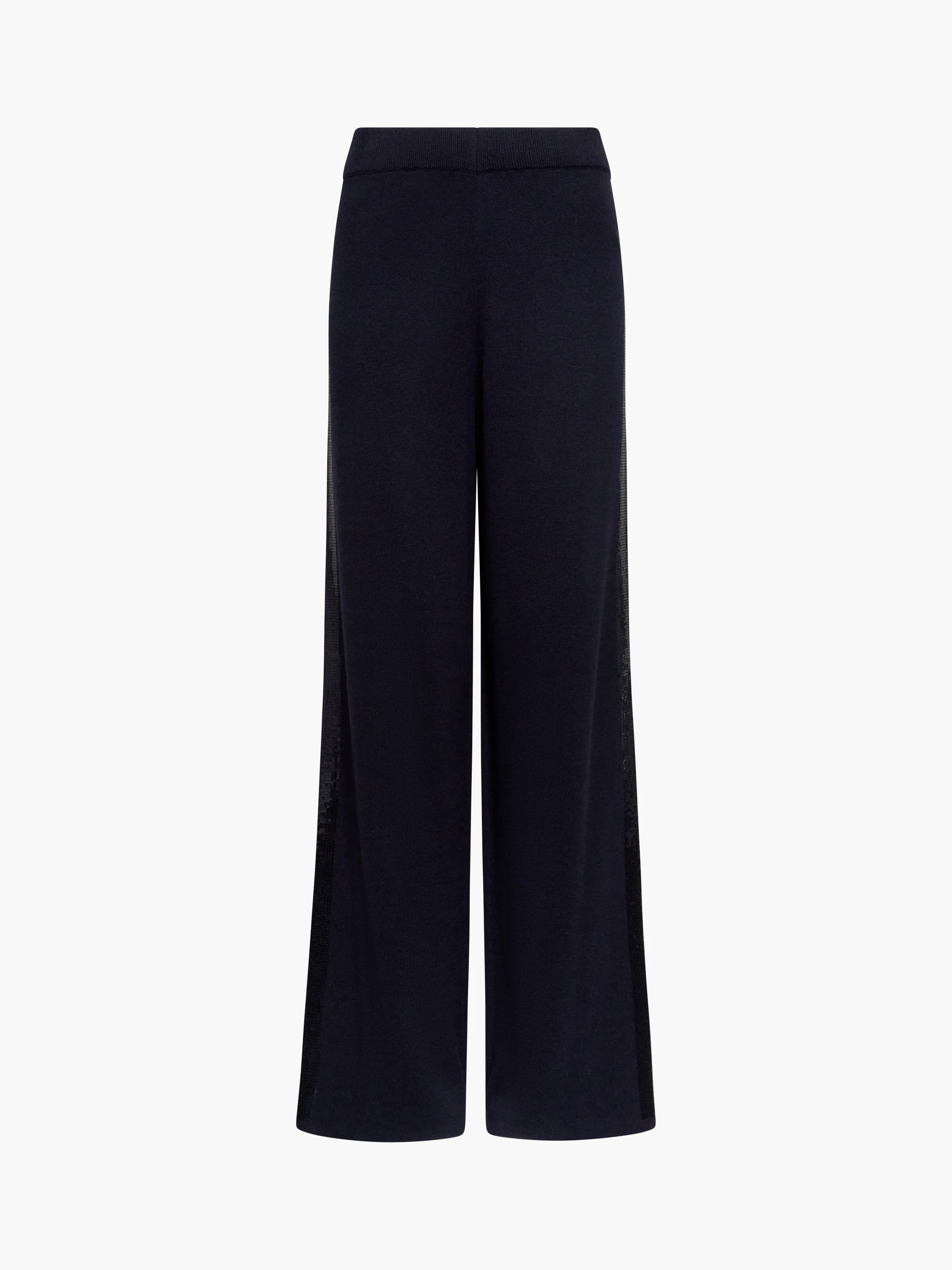 Hannah Knit Sequin Side Panel Wide Leg Trousers - Image 6