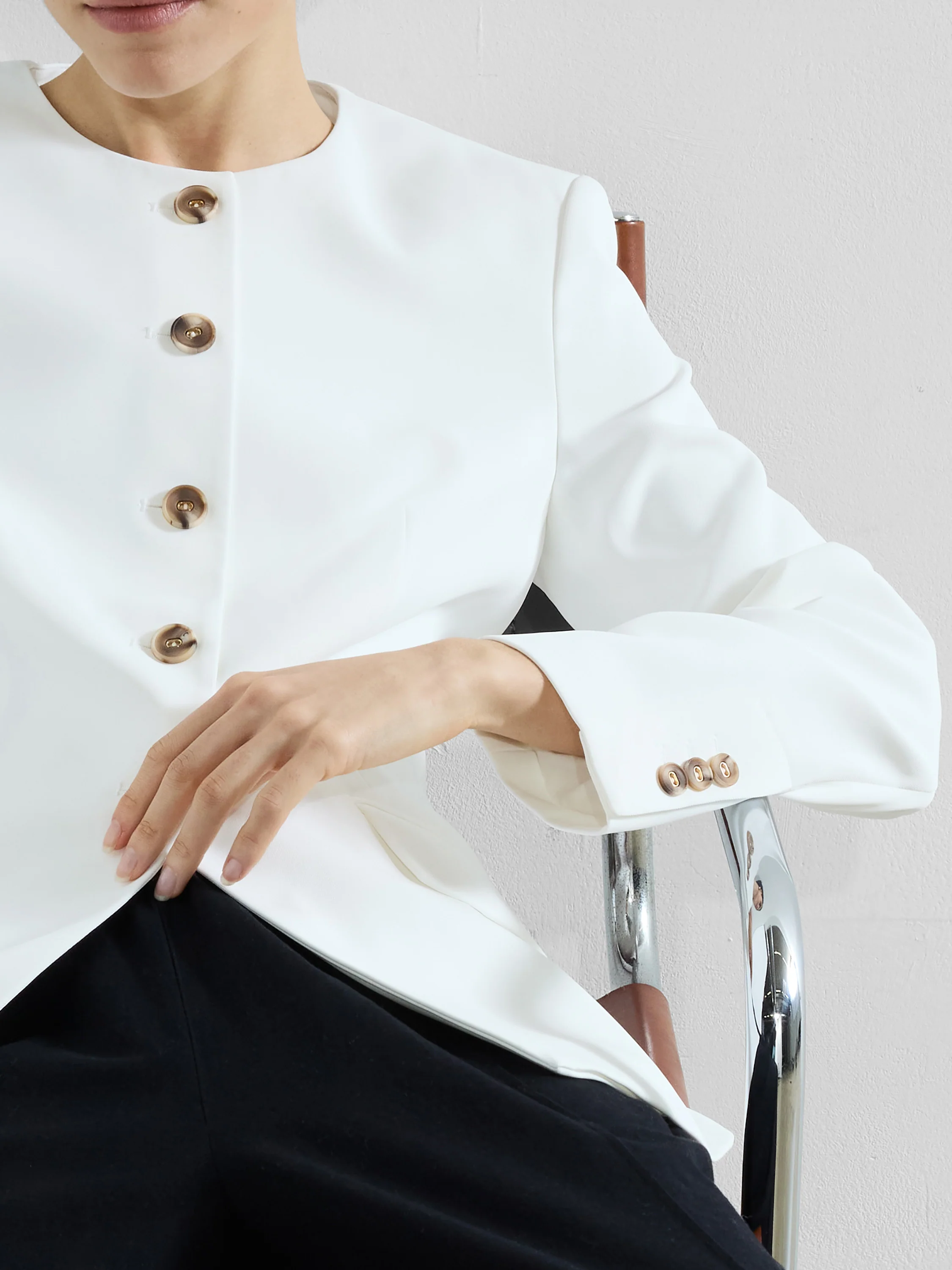 Harrie Collarless Blazer - Image 3