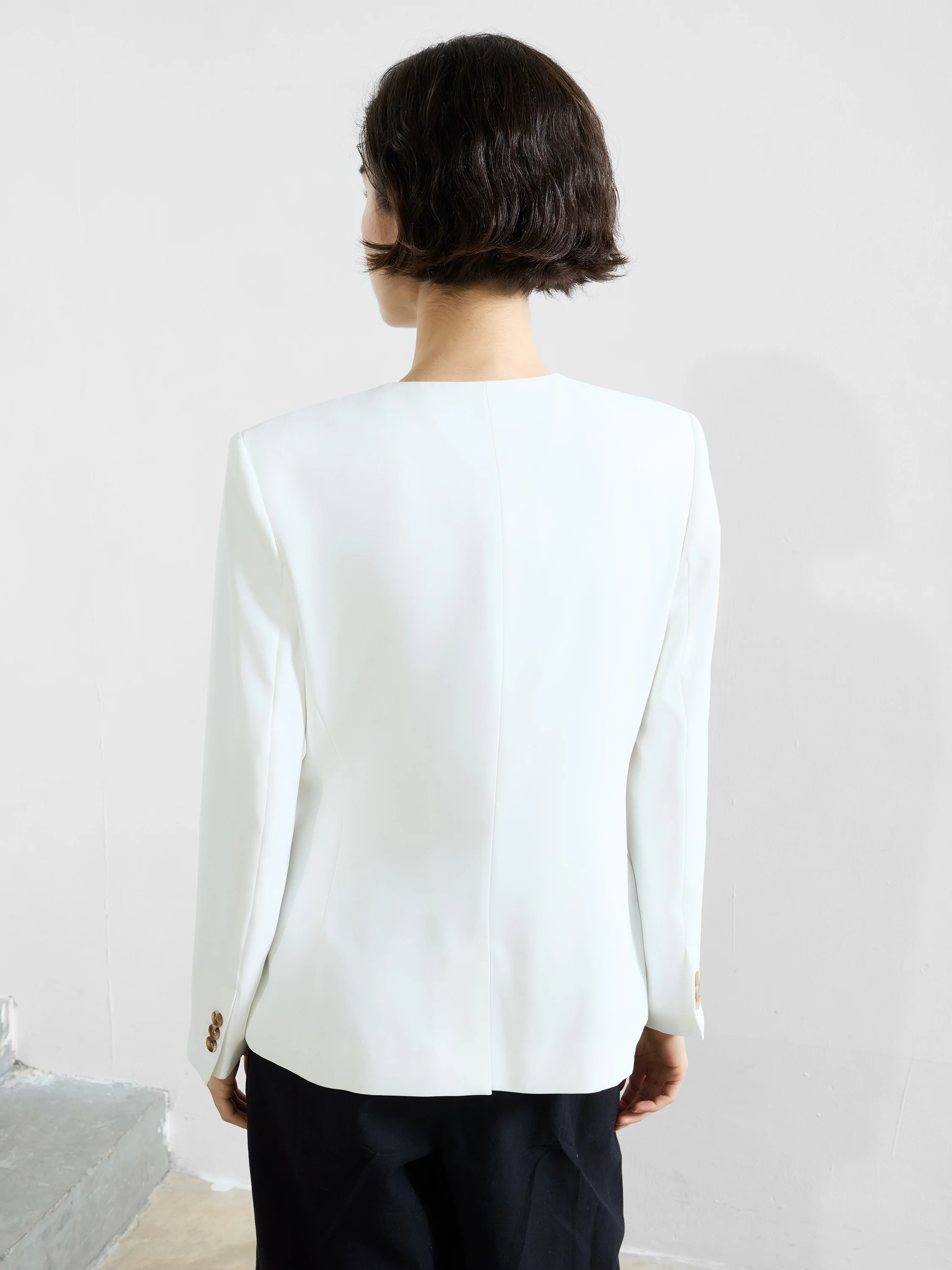 Harrie Collarless Blazer - Image 5