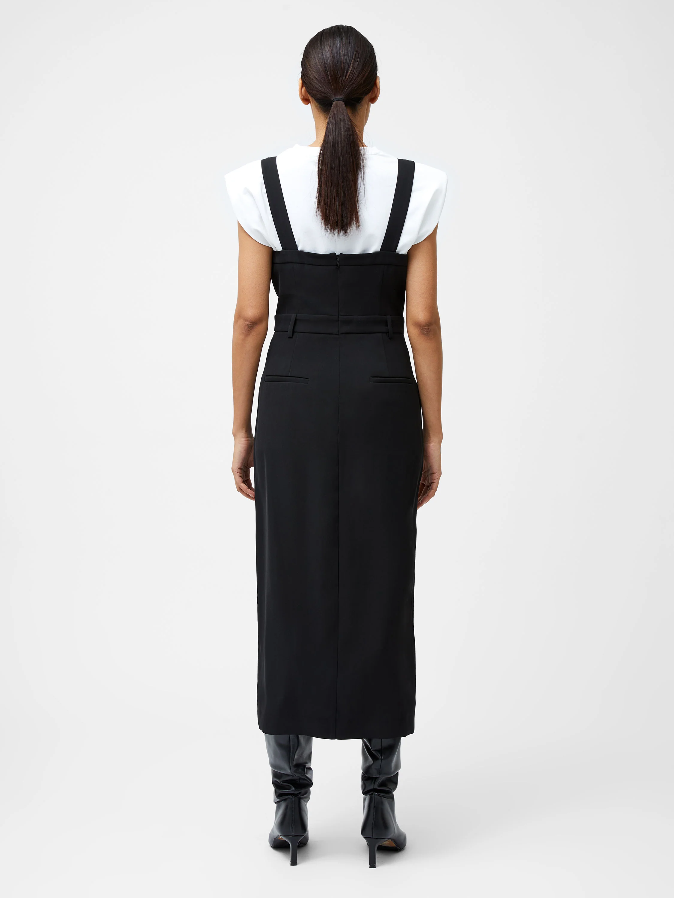Harrie Suiting Pinafore Midi Dress - Image 5