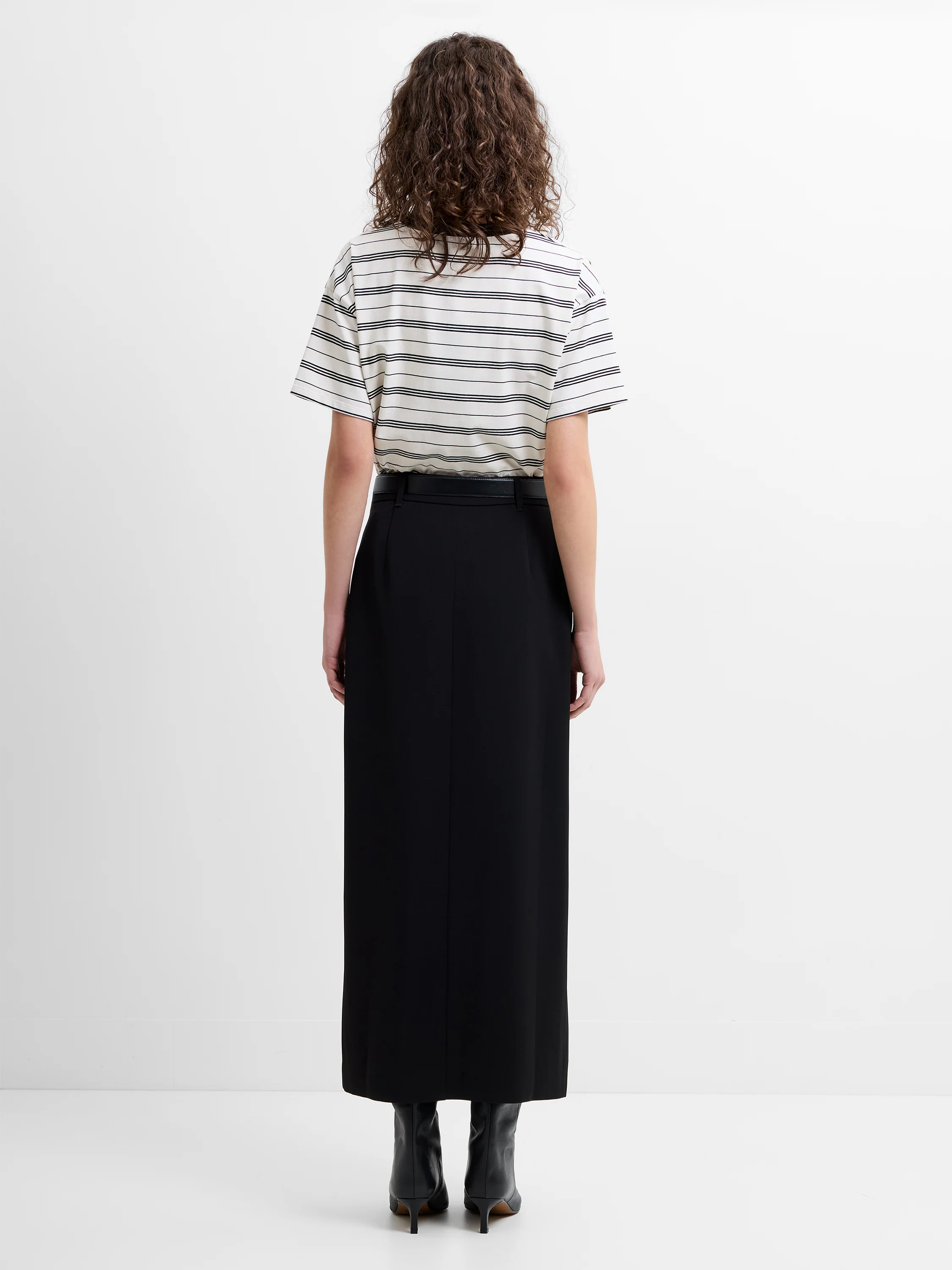 Harry Tailored Front Slit Midi Skirt - Image 5