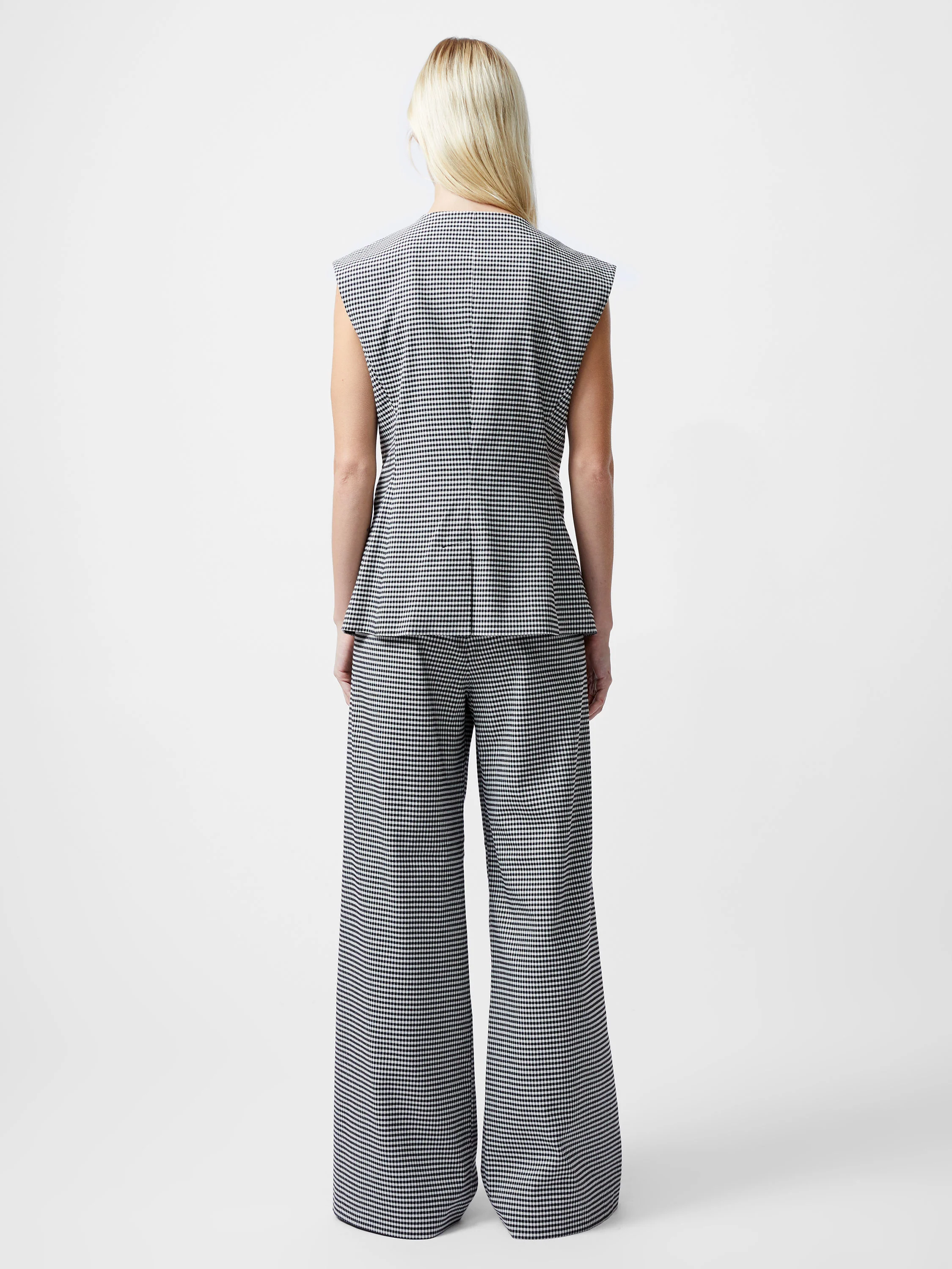 Holden Houndstooth Crew Neck Waistcoat - Image 5
