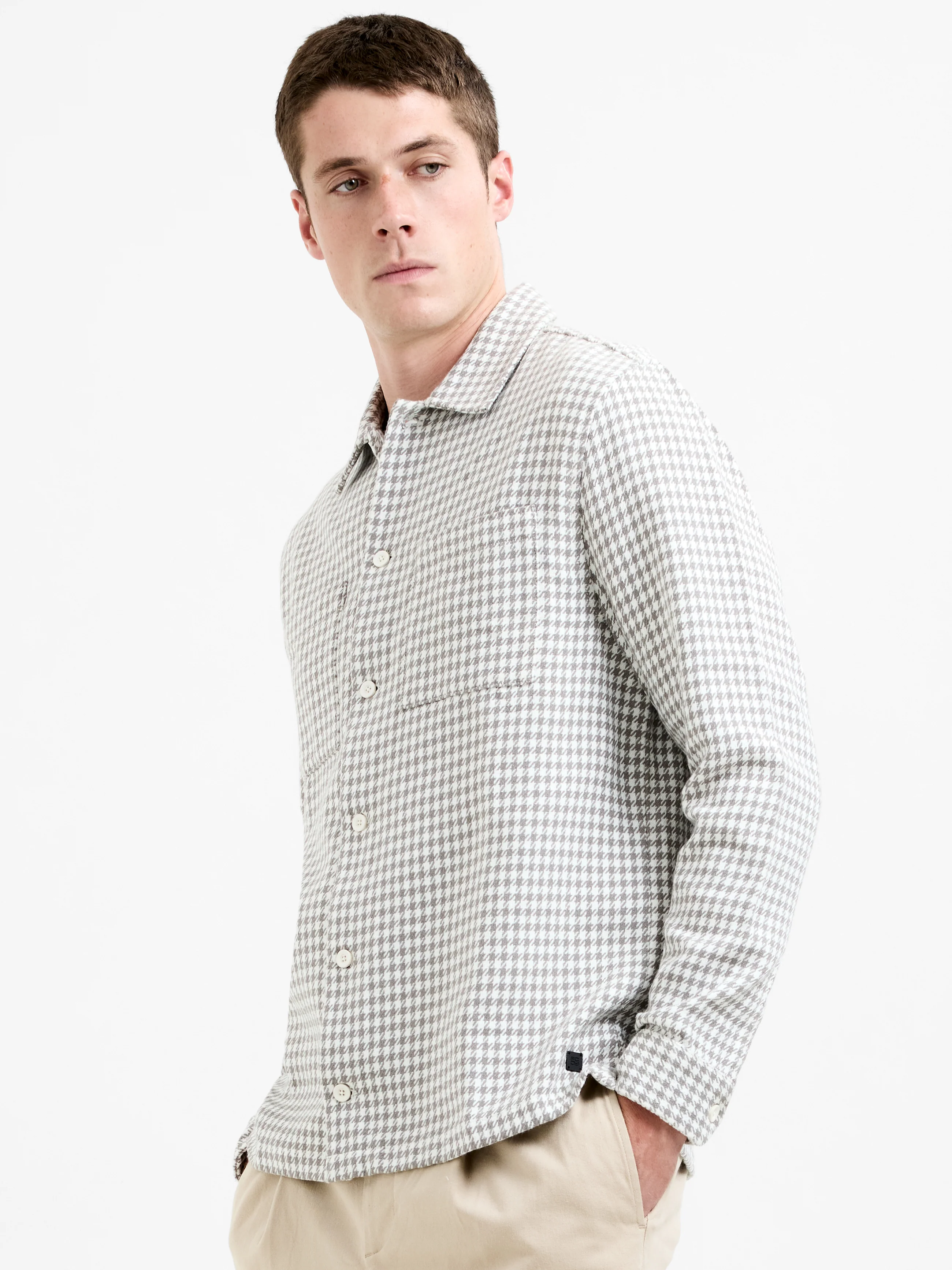 Houndstooth Button Through Jacket - Image 5