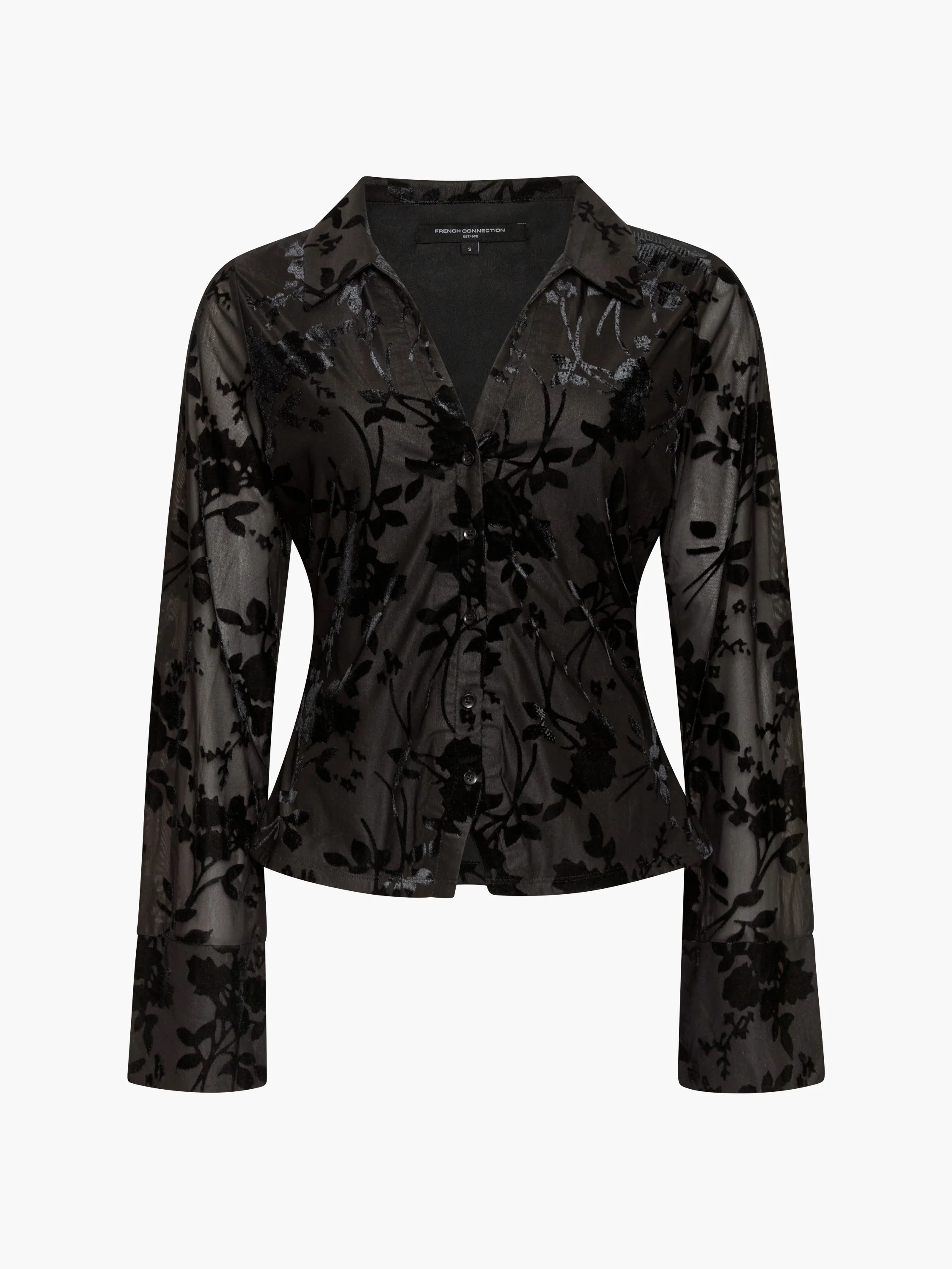 Idina Devore Long Sleeve Collared Top - Image 5
