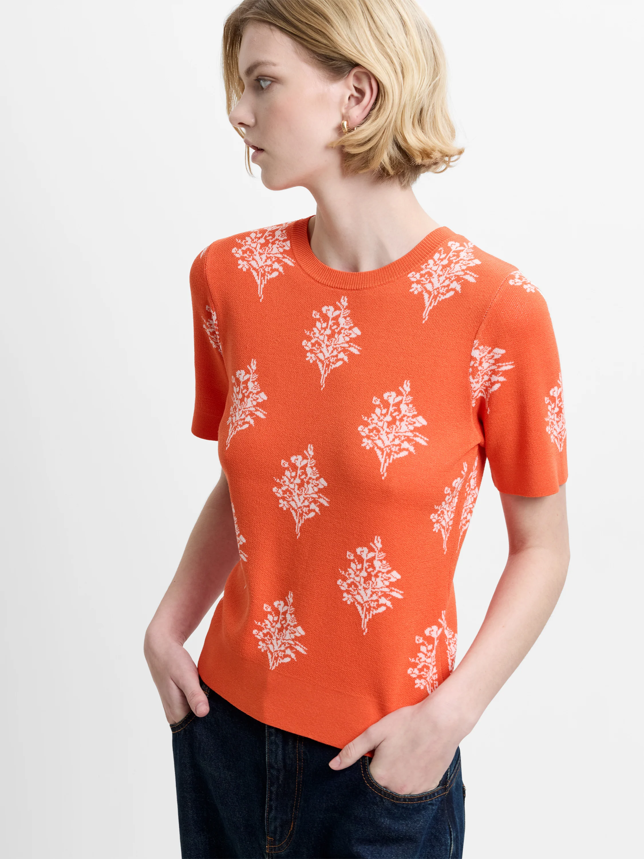 Imelda Ditsy Floral Knit Top - Image 3