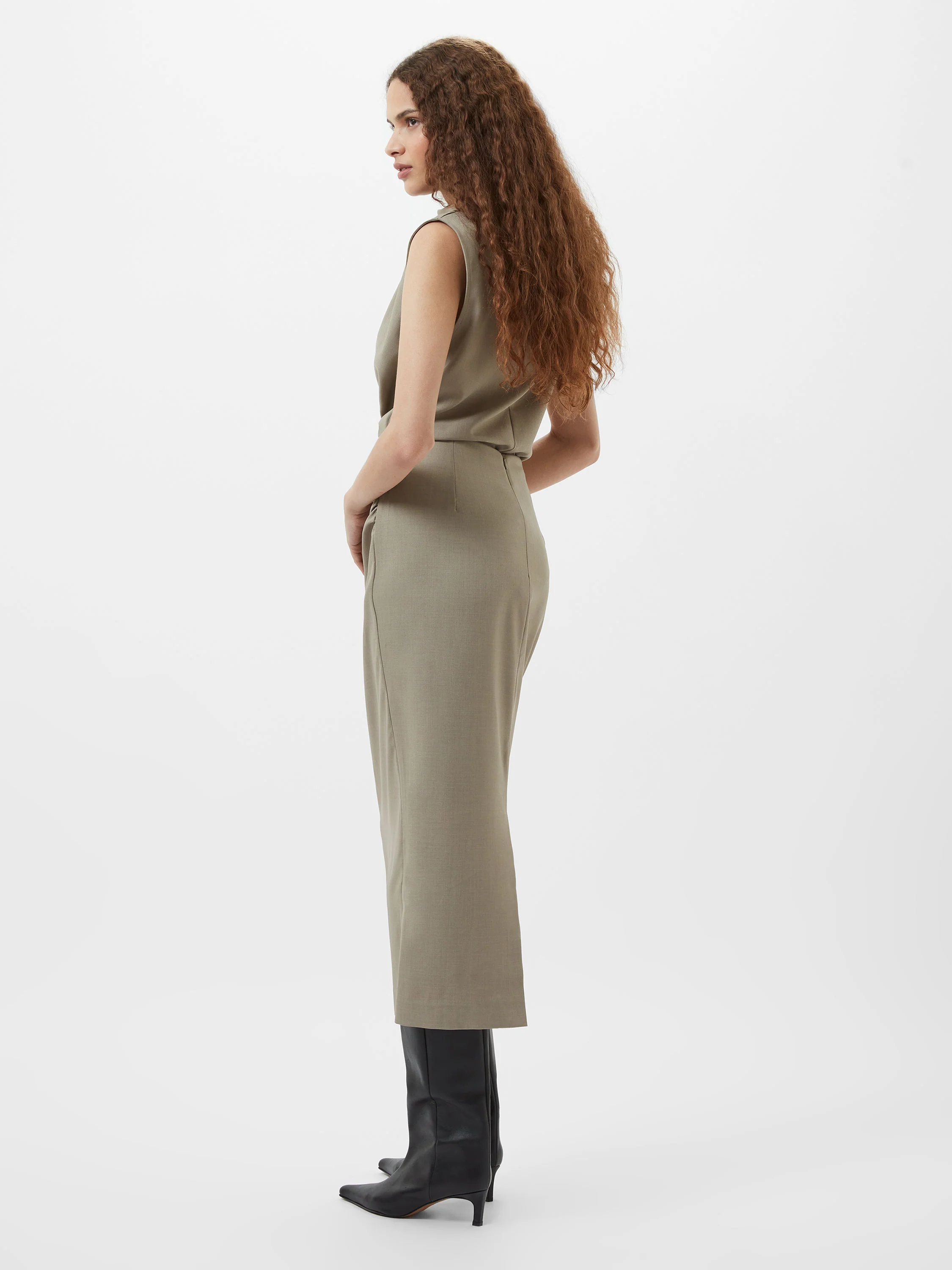 Imola Ruched Midi Skirt - Image 4