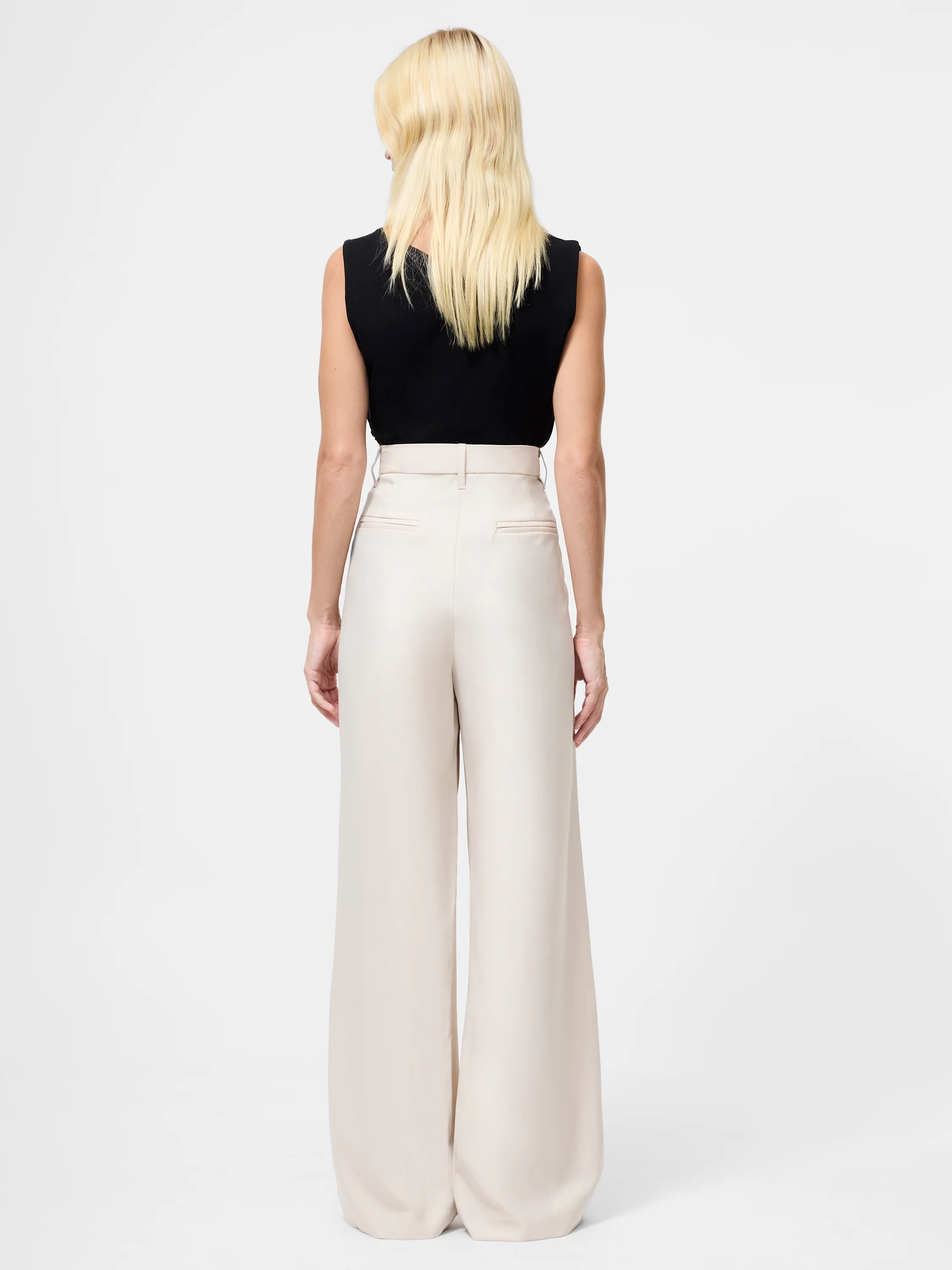 Imola Tailored Triple Pleat Wide Leg Trousers - Image 4